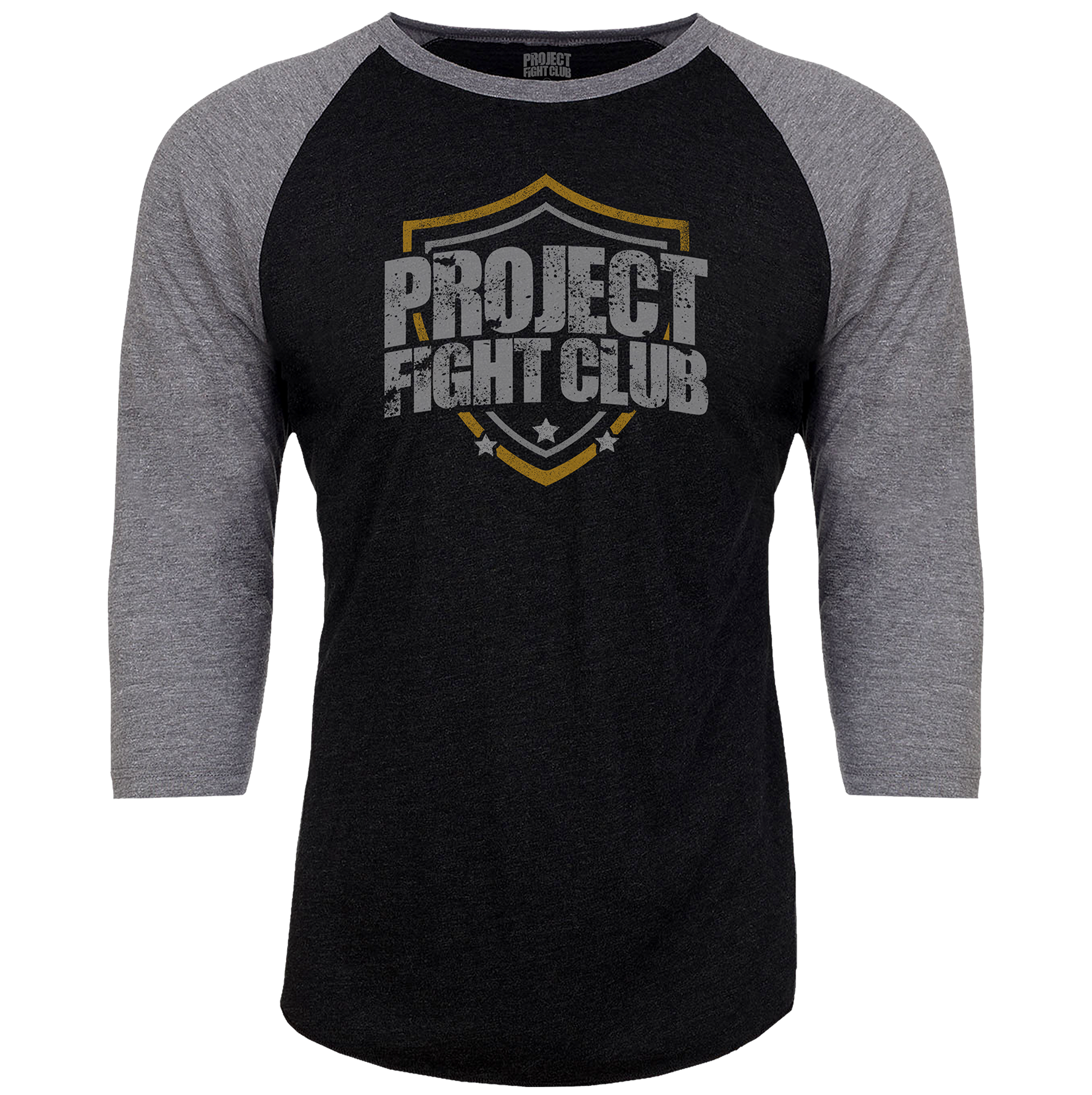 BLACK & GREY BASEBALL TEE #3 - PROTECT ANIMALS & WILDLIFE
