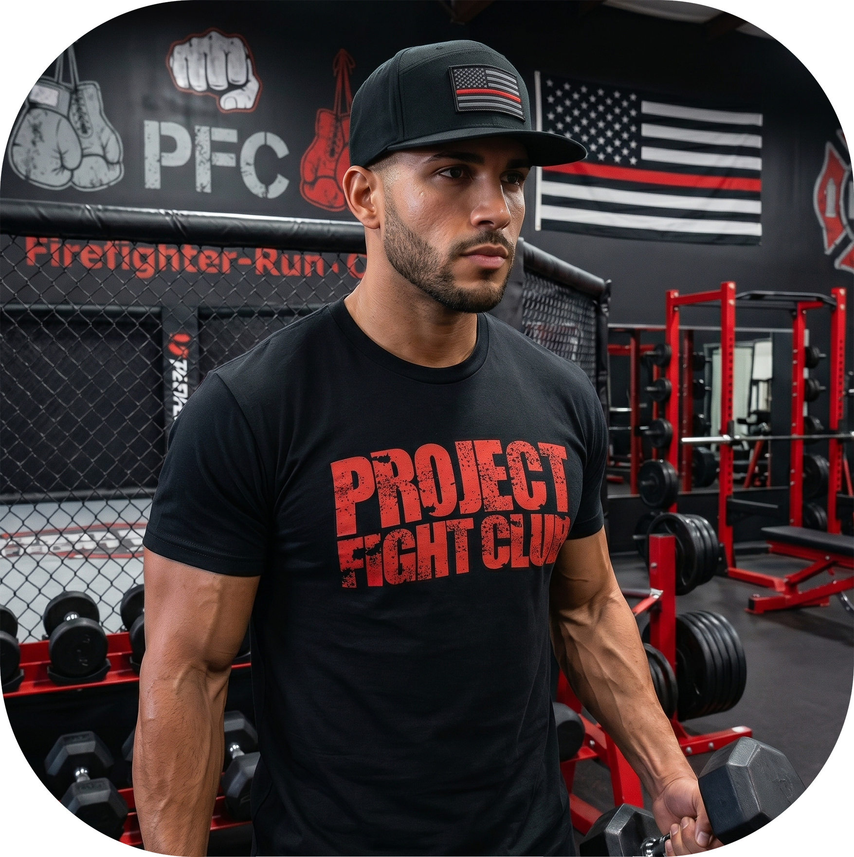 MENS BLACK T-SHIRT - HONOR FIREFIGHTERS & EMTs