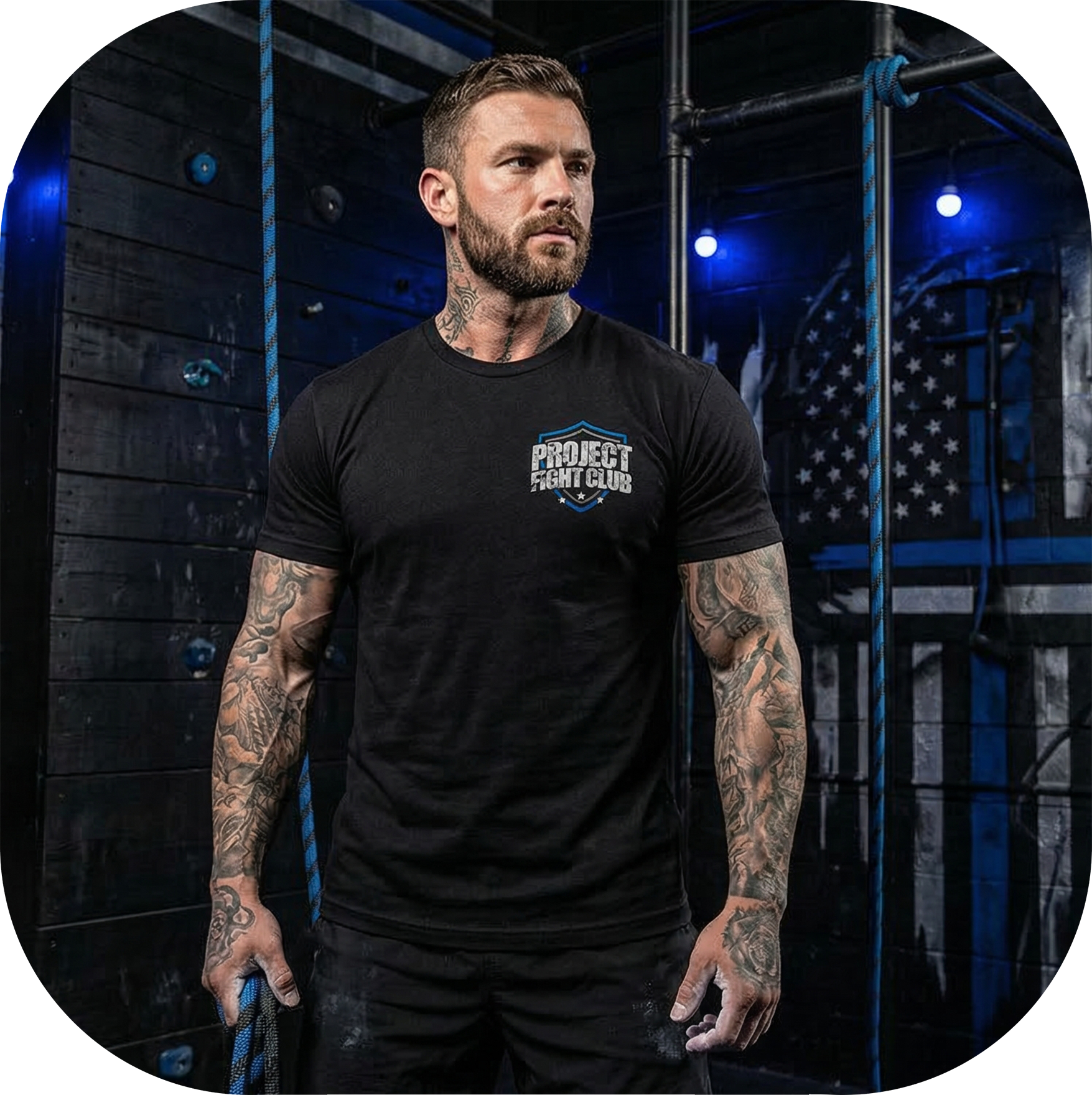 MENS BLACK T-SHIRT #3 - SUPPORT POLICE
