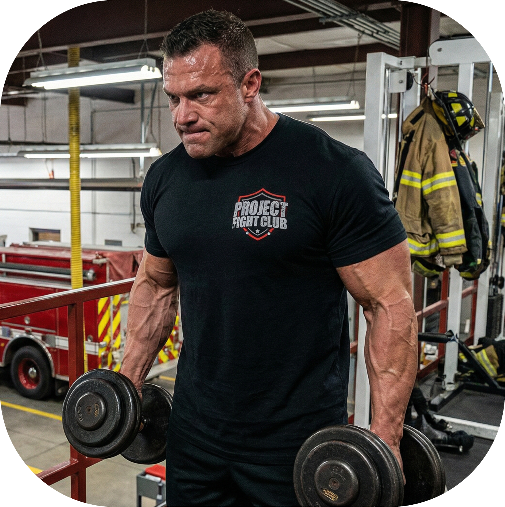 MENS BLACK T-SHIRT #3 - HONOR FIREFIGHTERS & EMTs
