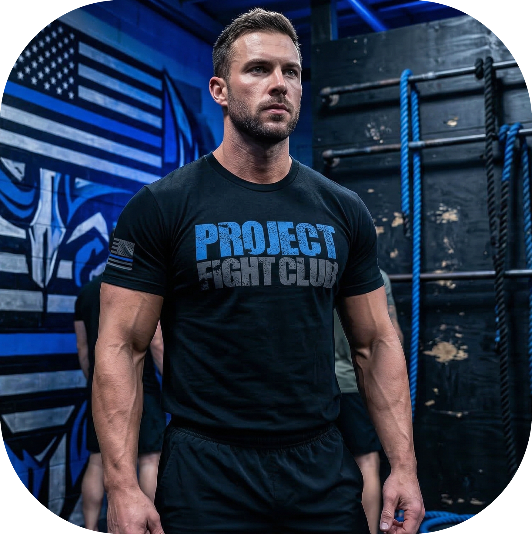 MENS BLACK T-SHIRT #4 - SUPPORT POLICE