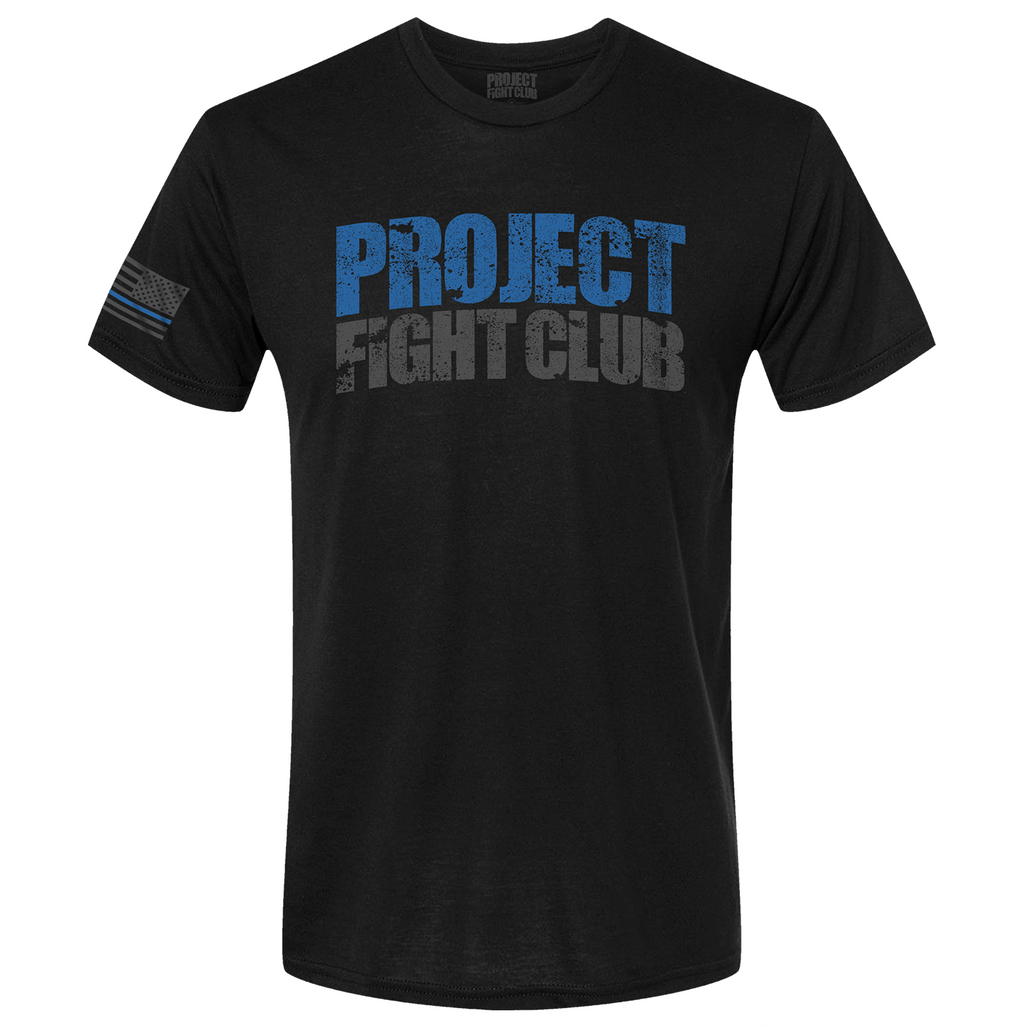 MENS BLACK T-SHIRT #4 - SUPPORT POLICE