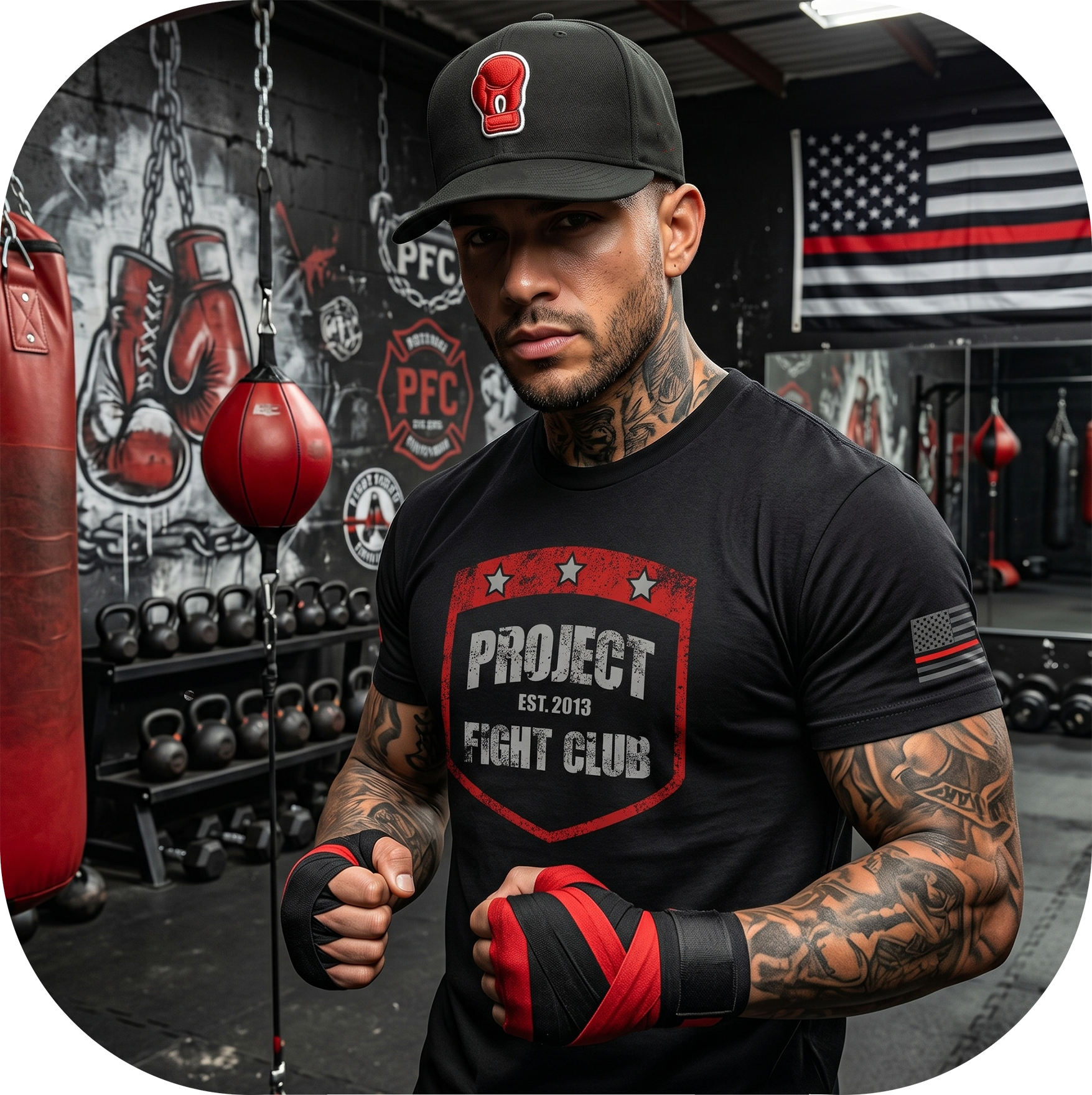 MENS BLACK T-SHIRT #6 - HONOR FIREFIGHTERS & EMTs