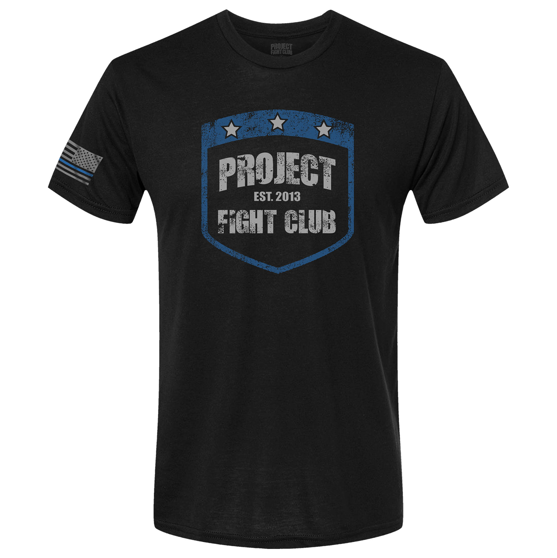MENS BLACK T-SHIRT #6 - SUPPORT POLICE
