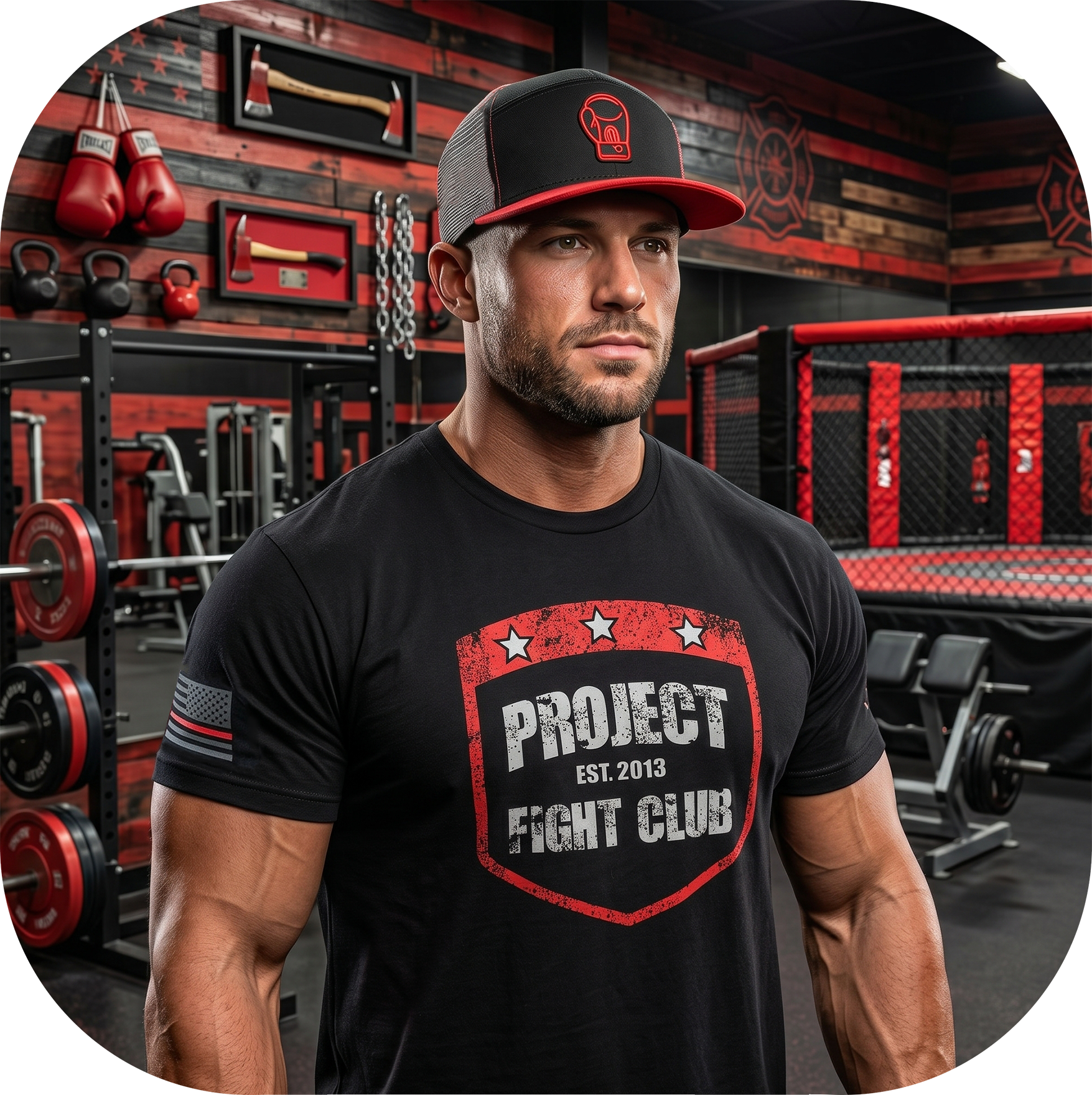 MENS BLACK T-SHIRT #6 - HONOR FIREFIGHTERS & EMTs