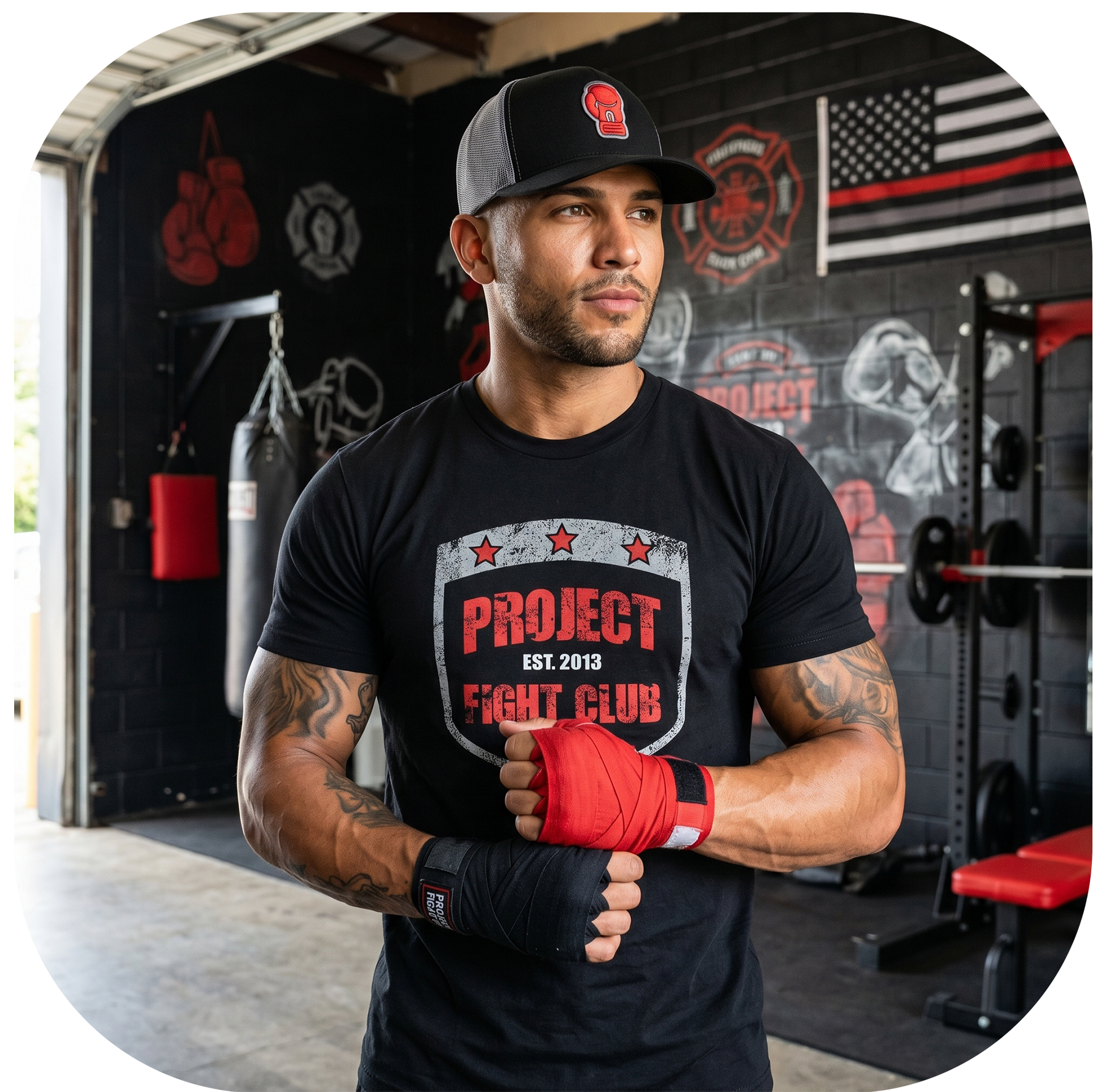 MENS BLACK T-SHIRT #7 - HONOR FIREFIGHTERS & EMTs