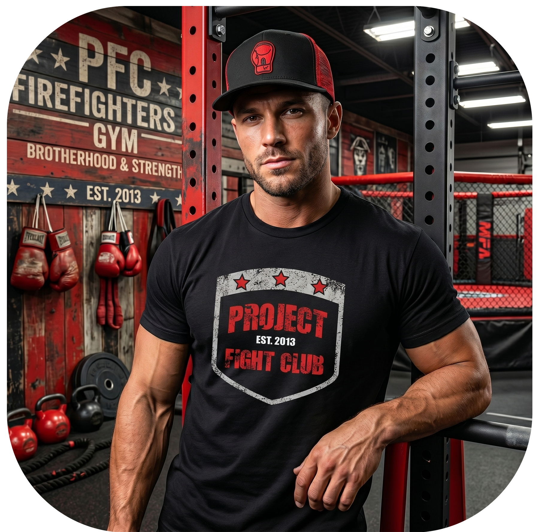 MENS BLACK T-SHIRT #7 - HONOR FIREFIGHTERS & EMTs