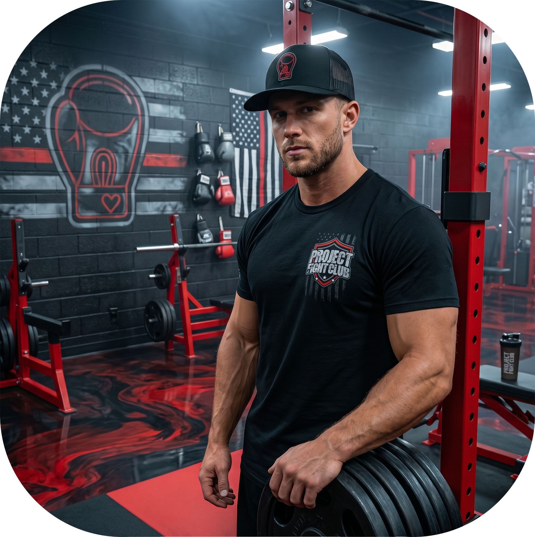 MENS BLACK T-SHIRT #8 - HONOR FIREFIGHTERS & EMTs