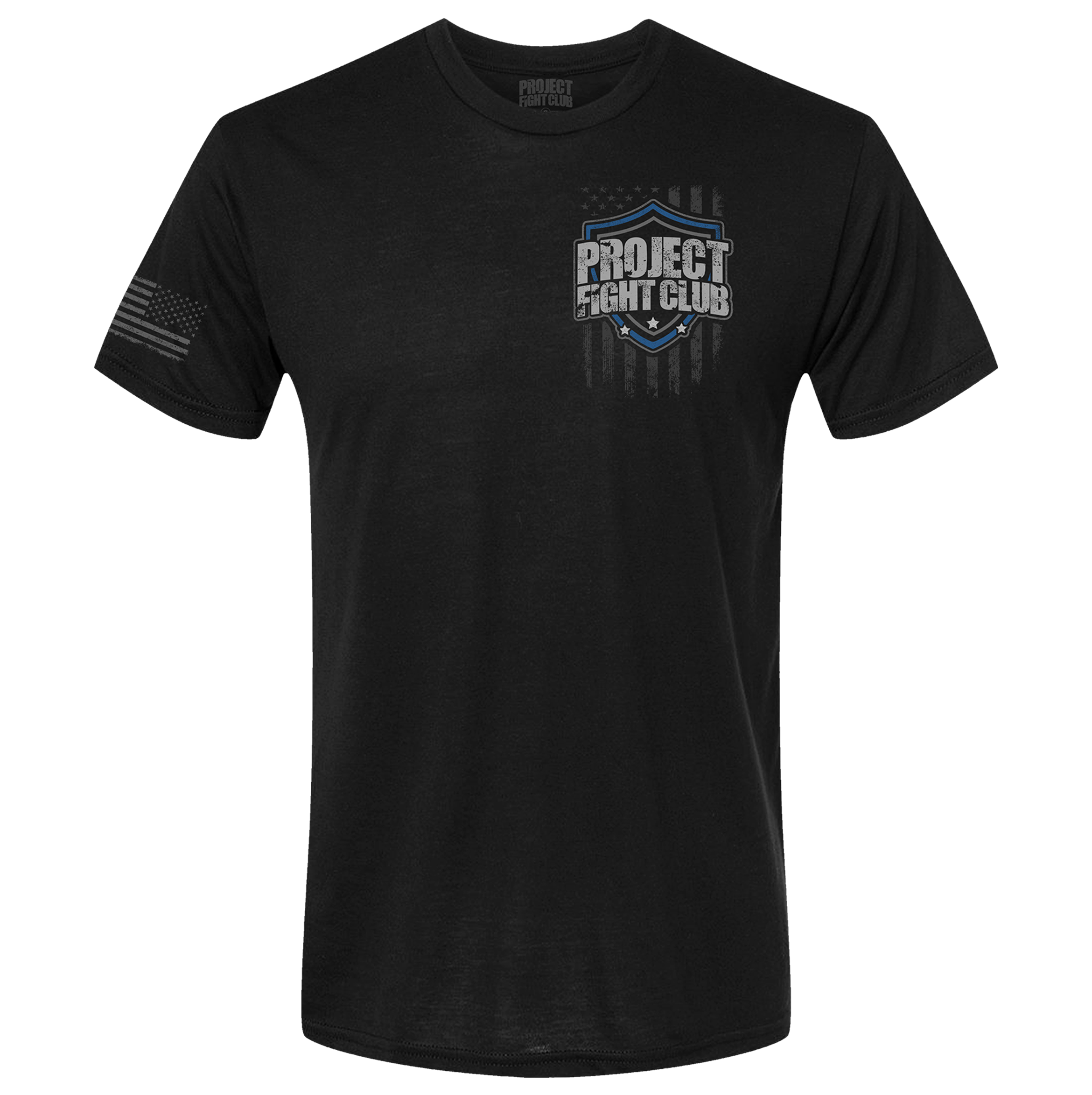 MENS BLACK T-SHIRT #8 - SUPPORT POLICE