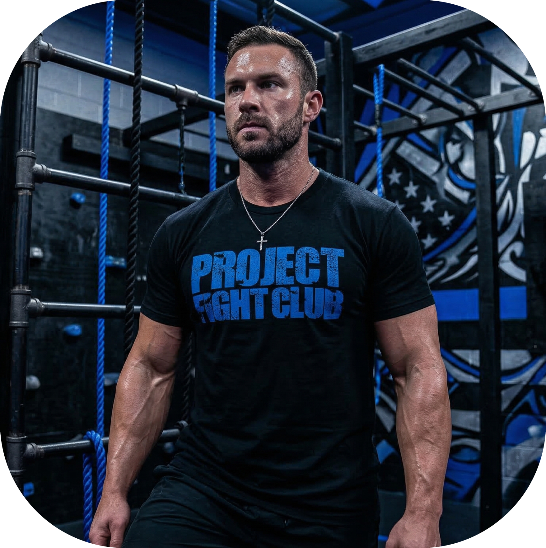 MENS BLACK T-SHIRT - SUPPORT POLICE