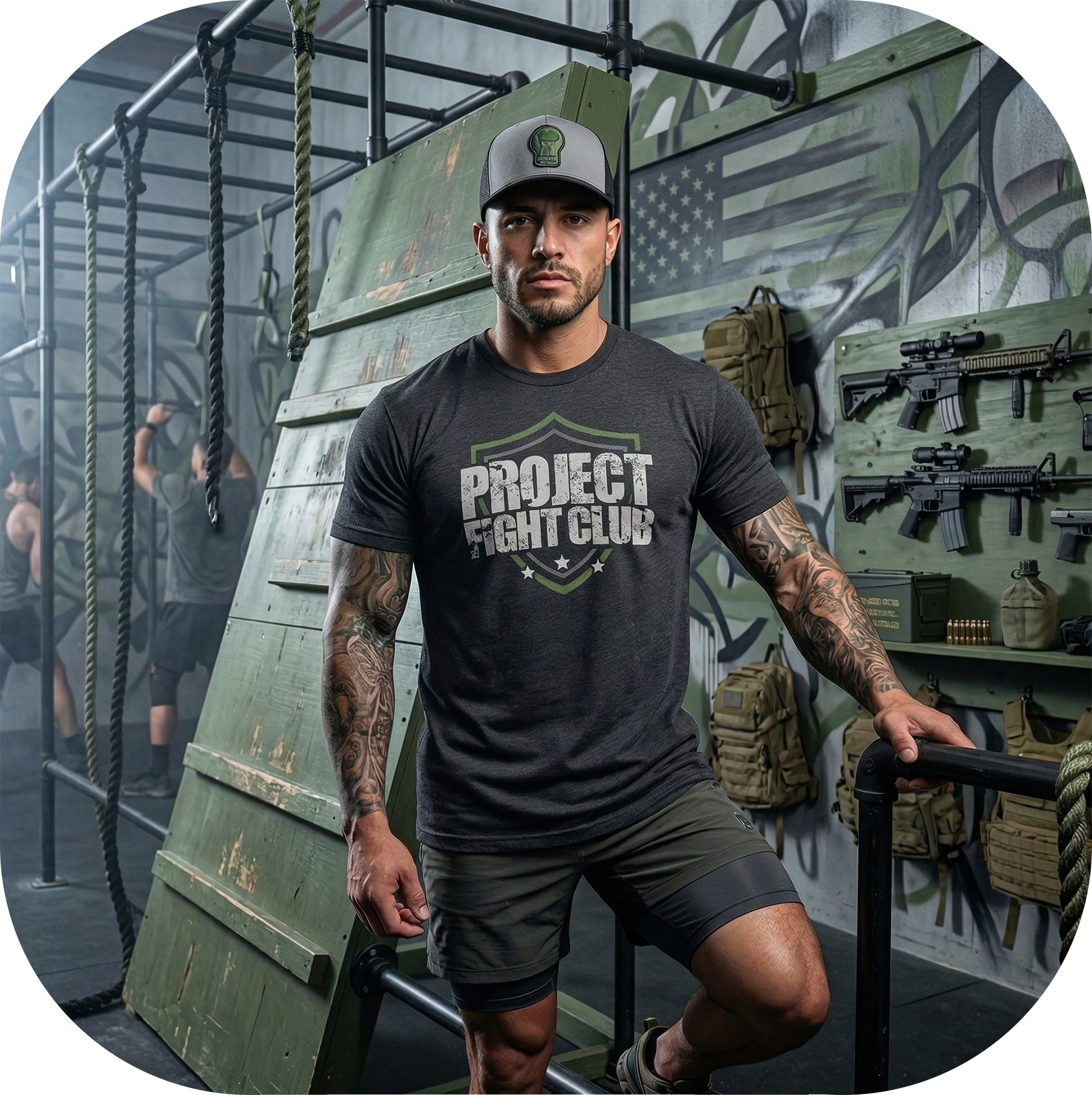 CHARCOAL SHIRT - HONOR SOLDIERS & VETERANS