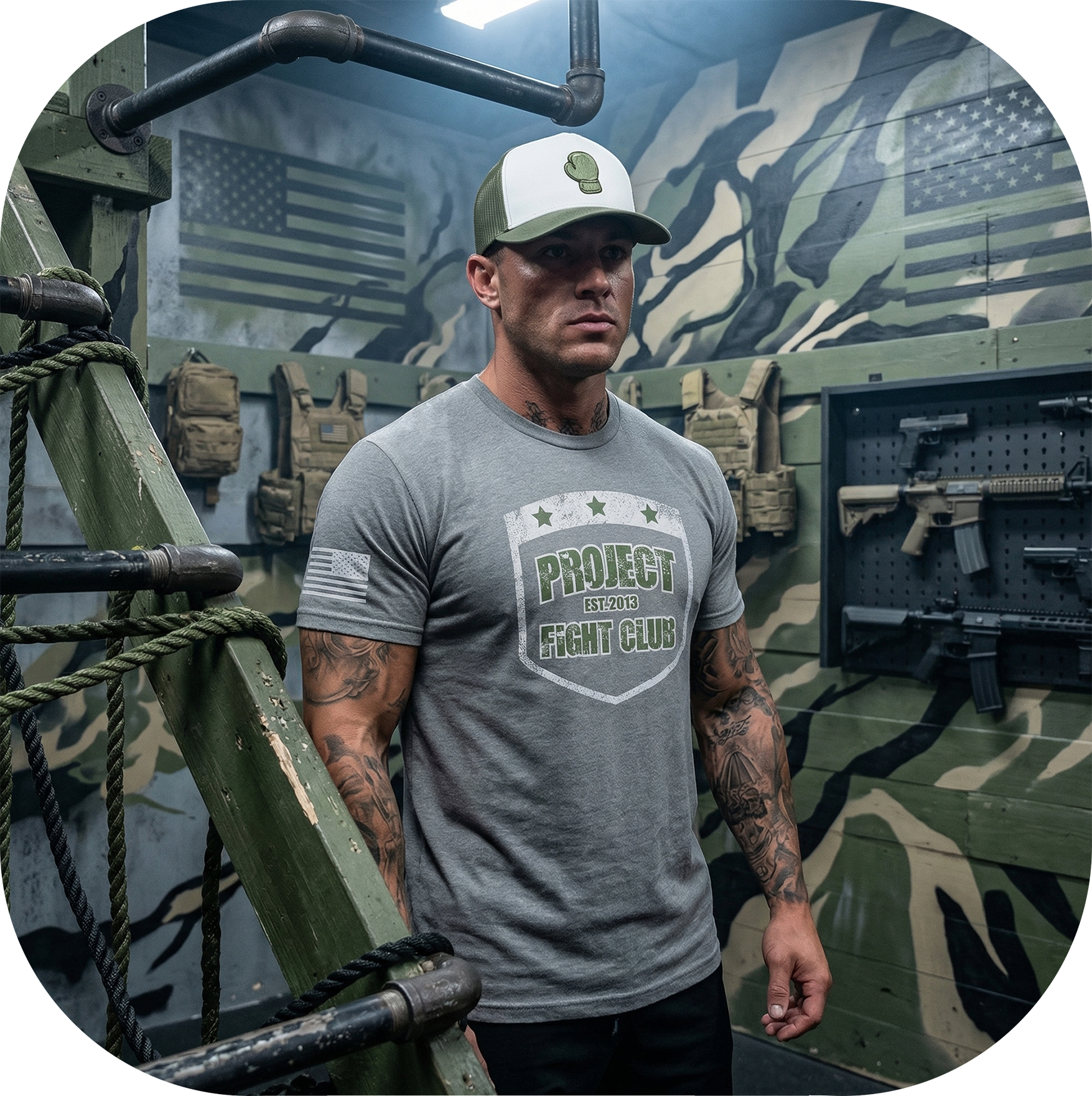 GREY SHIRT 2 - HONOR SOLDIERS & VETERANS