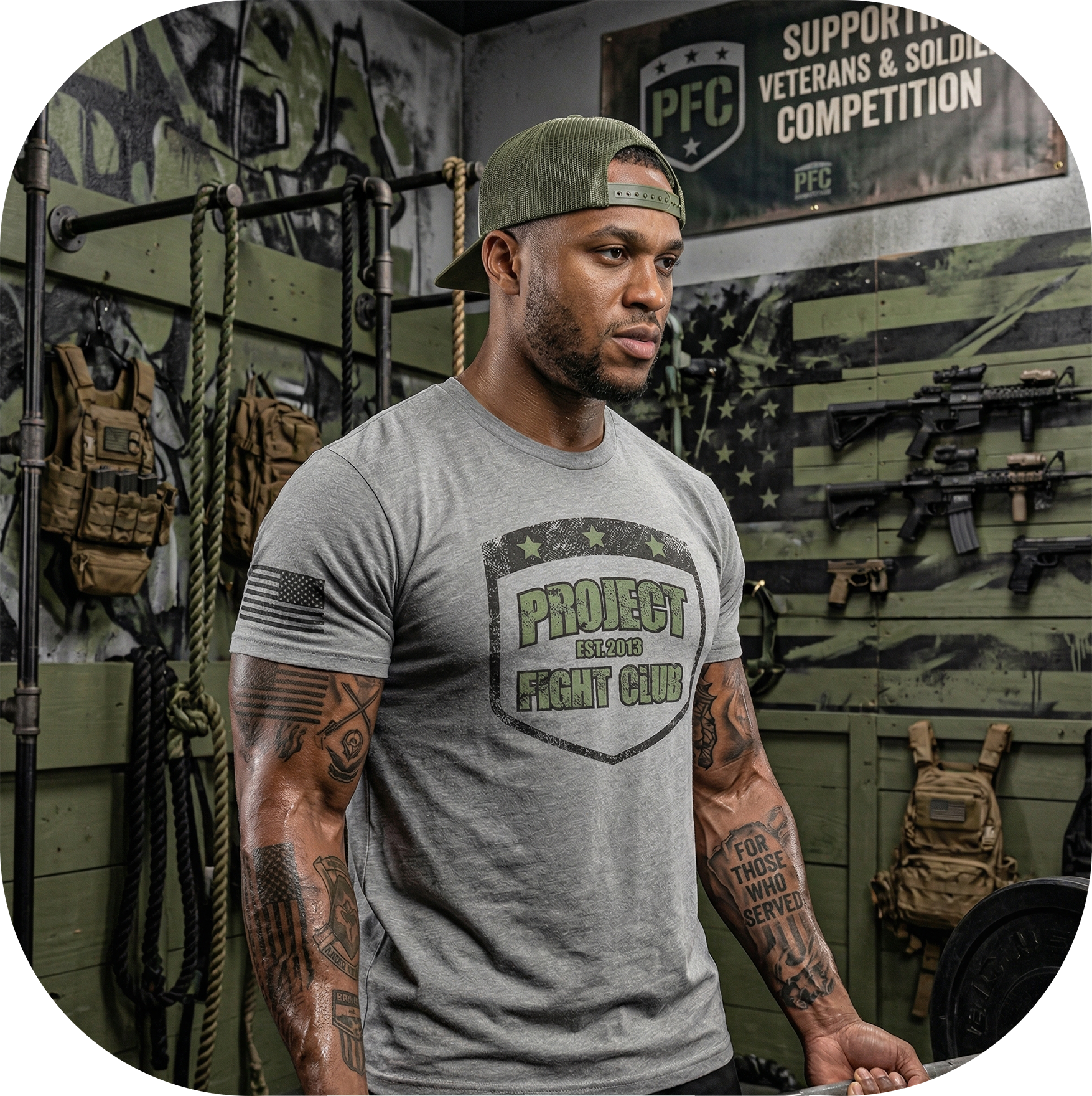 GREY SHIRT 3 - HONOR SOLDIERS & VETERANS