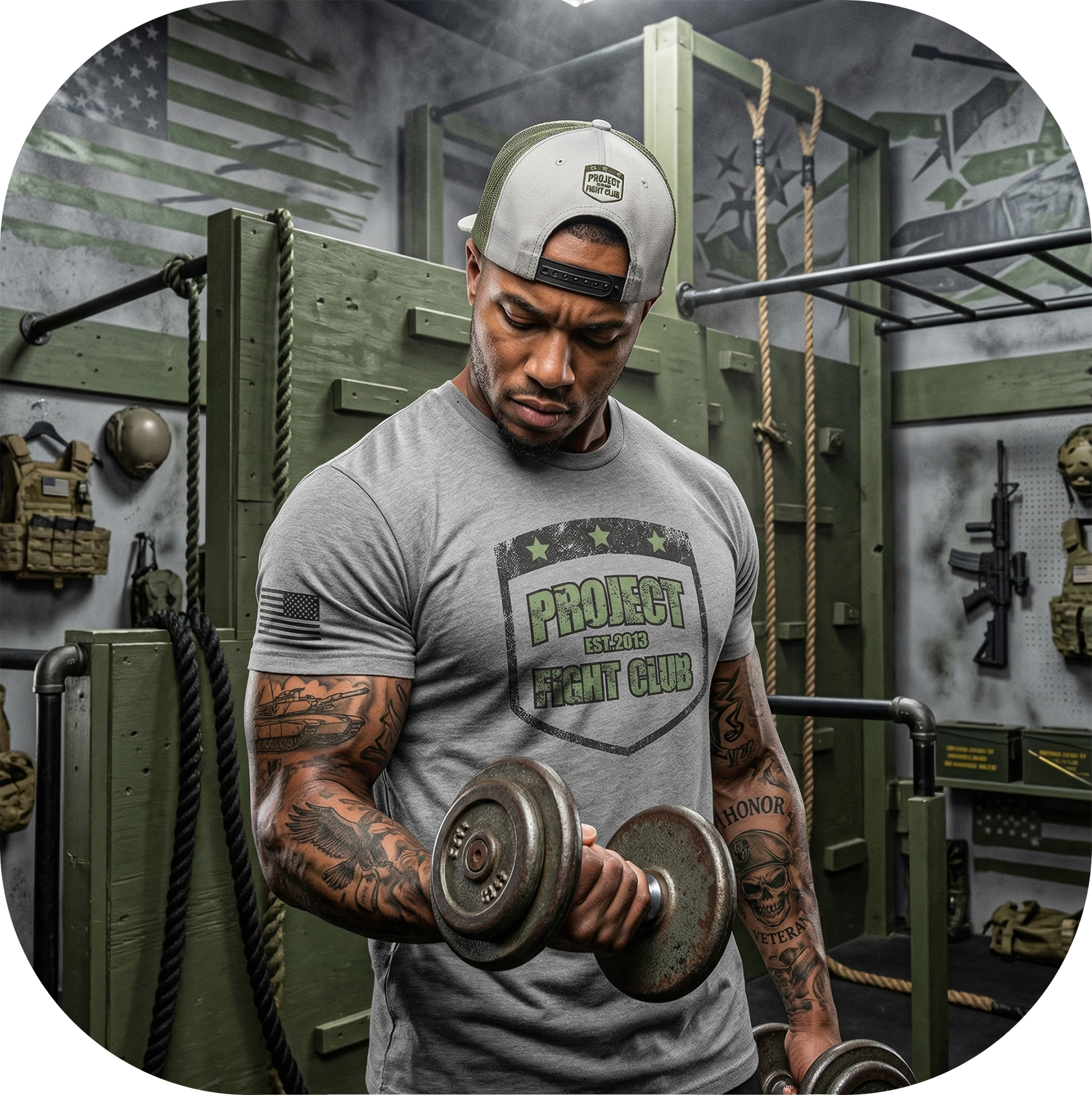 GREY SHIRT 3 - HONOR SOLDIERS & VETERANS