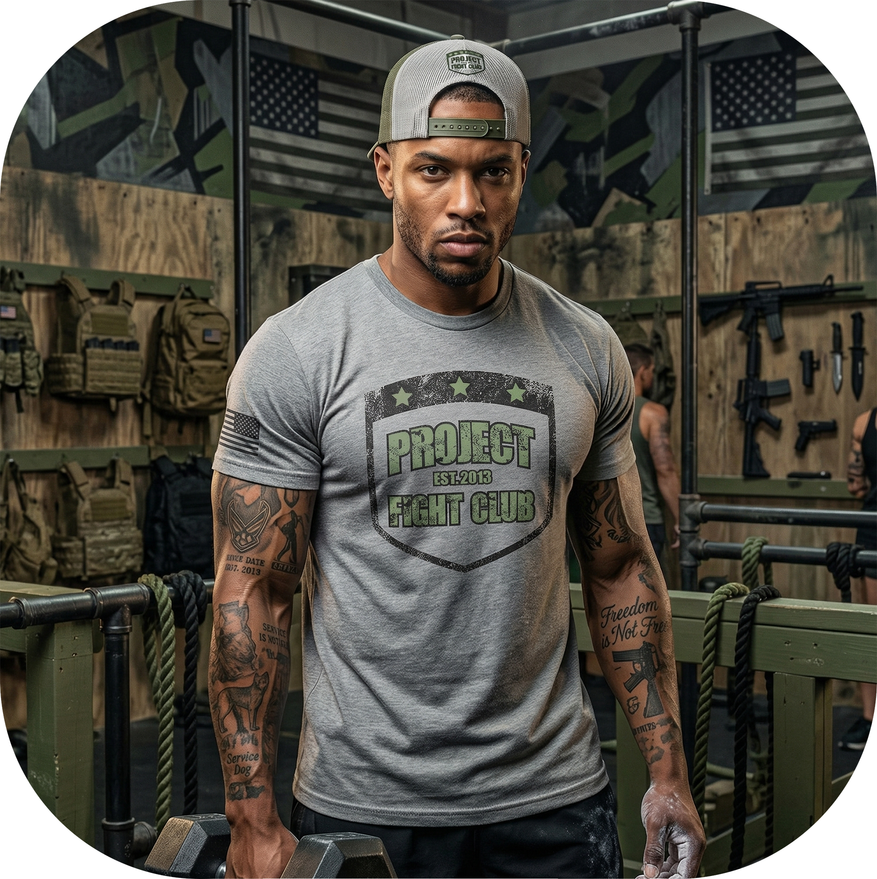 GREY SHIRT 3 - HONOR SOLDIERS & VETERANS