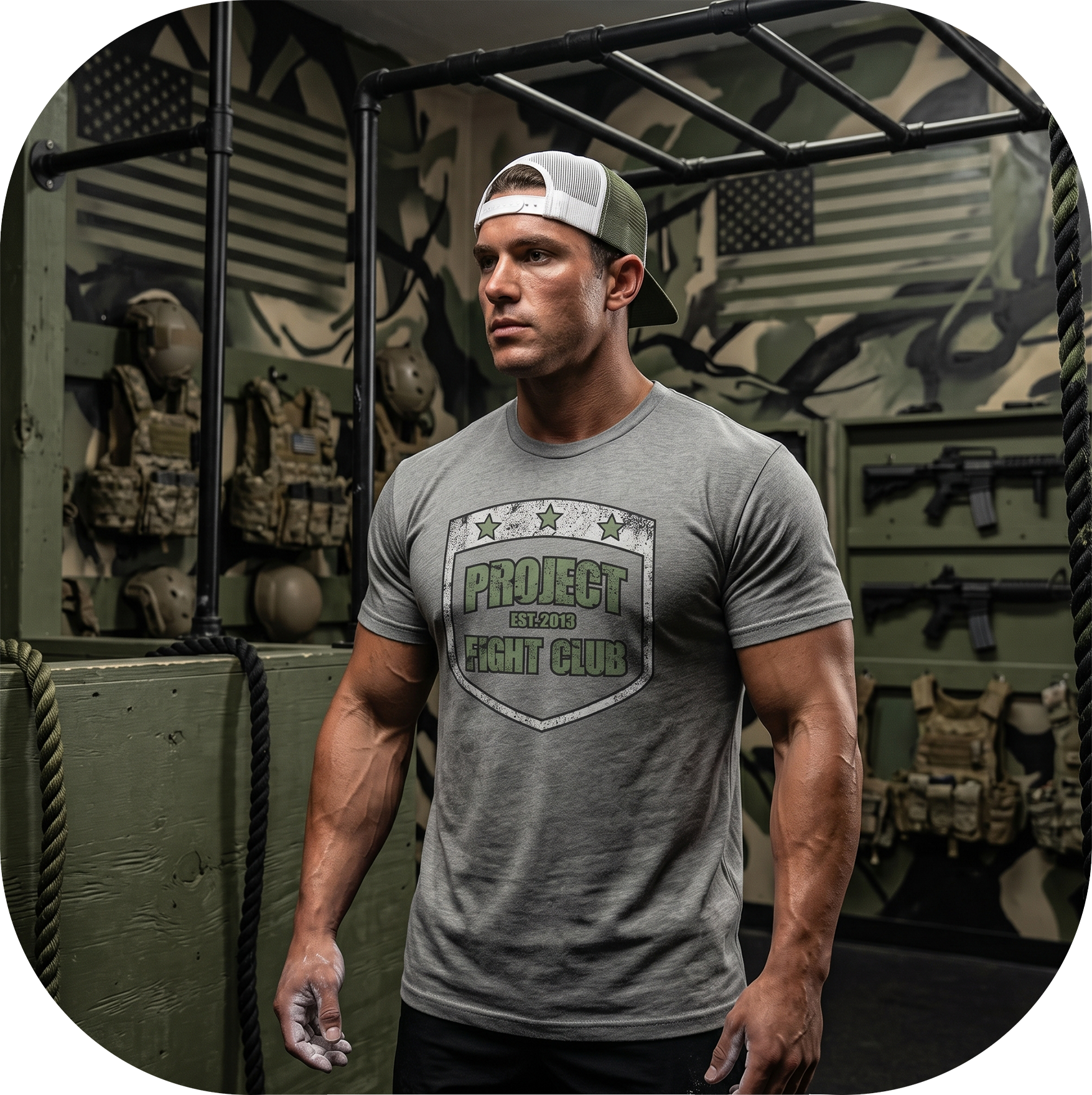 GREY SHIRT 4 - HONOR SOLDIERS & VETERANS