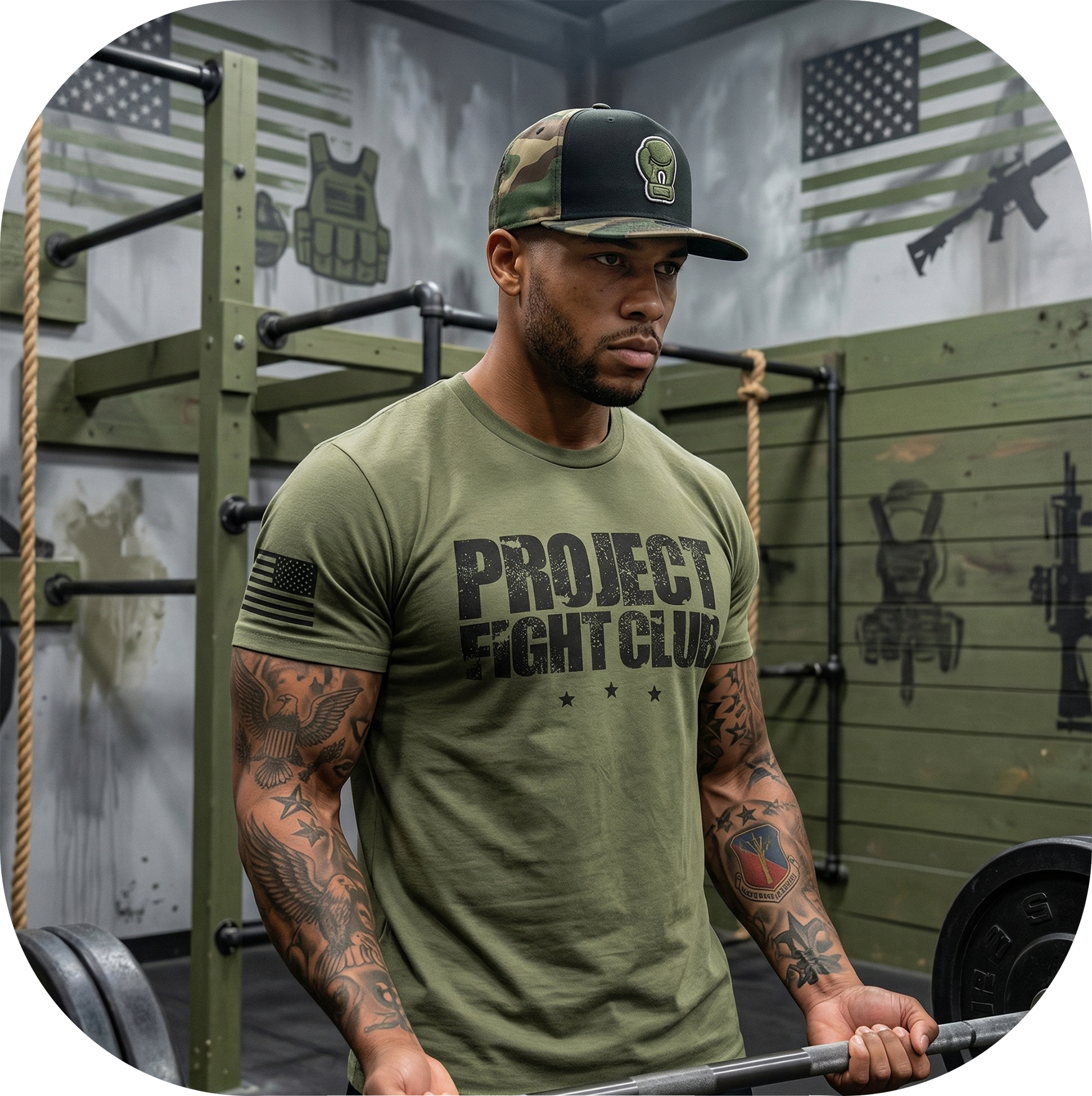 MILITARY GREEN SHIRT 2 - HONOR SOLDIERS & VETERANS