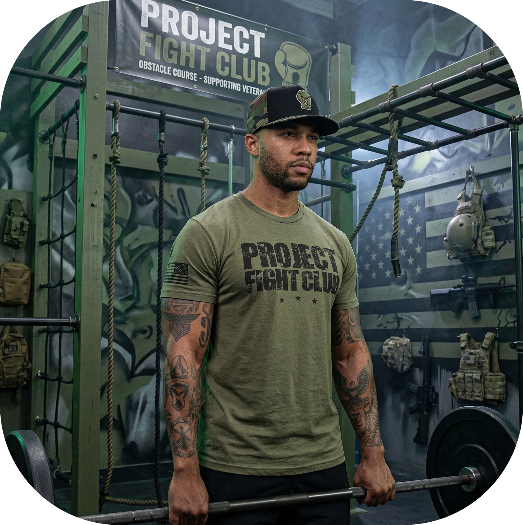 MILITARY GREEN SHIRT 2 - HONOR SOLDIERS & VETERANS