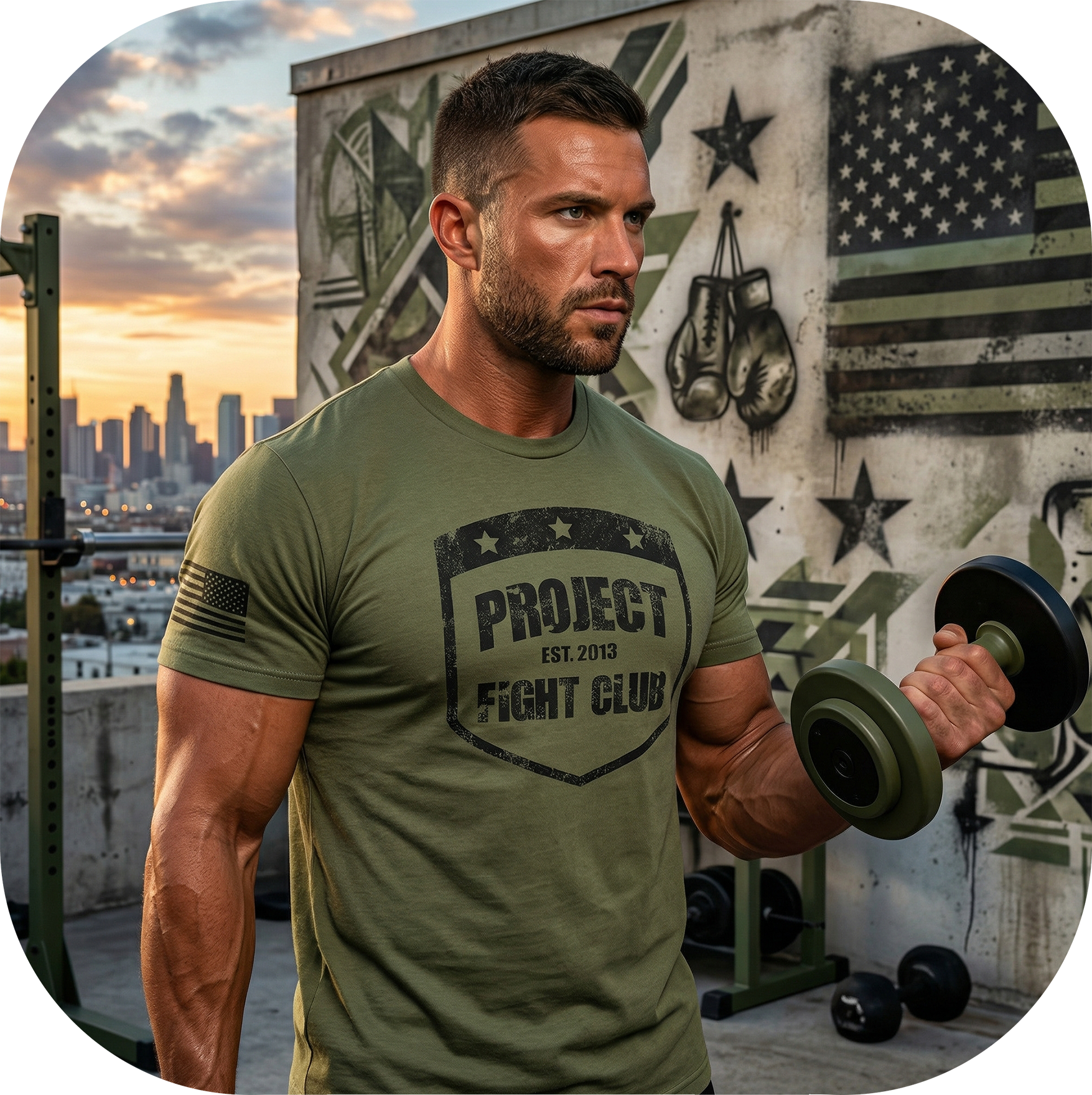 MILITARY GREEN SHIRT - HONOR SOLDIERS & VETERANS