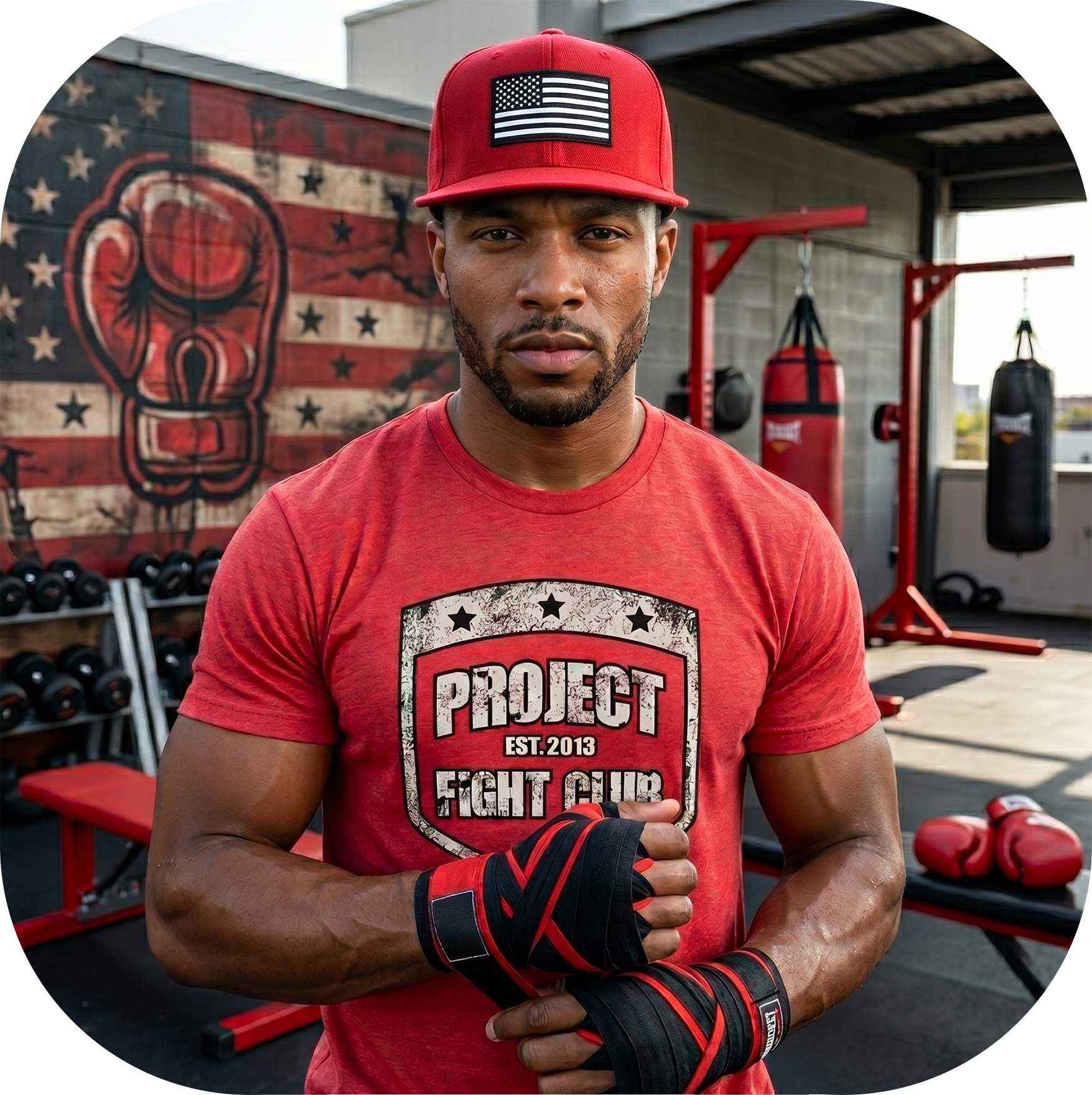 MENS RED T-SHIRT - HONOR FIREFIGHTERS & EMTs