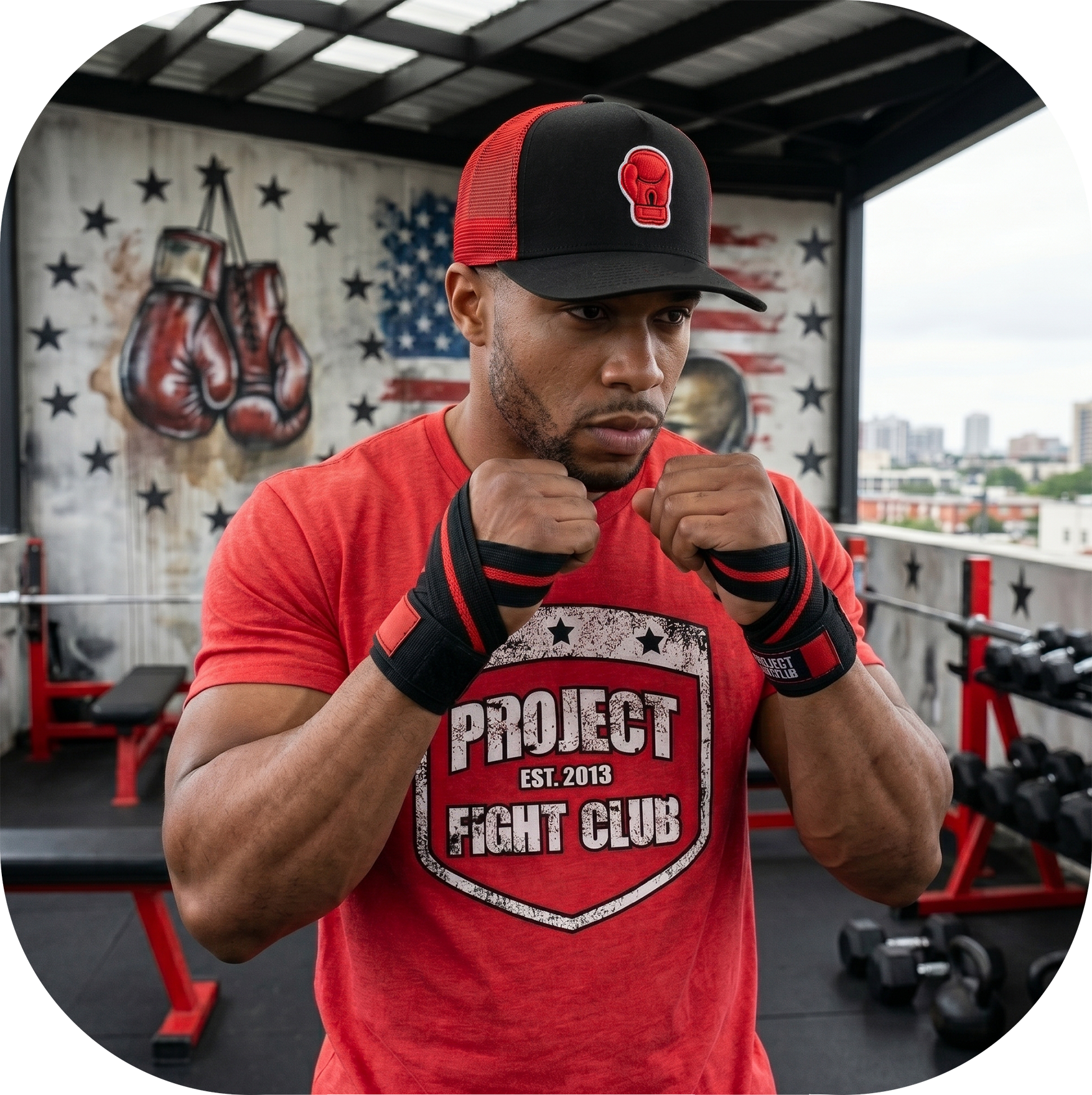 MENS RED T-SHIRT - HONOR FIREFIGHTERS & EMTs