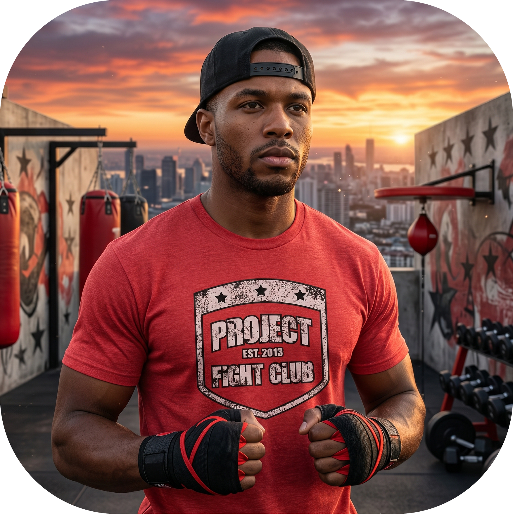 MENS RED T-SHIRT - HONOR FIREFIGHTERS & EMTs