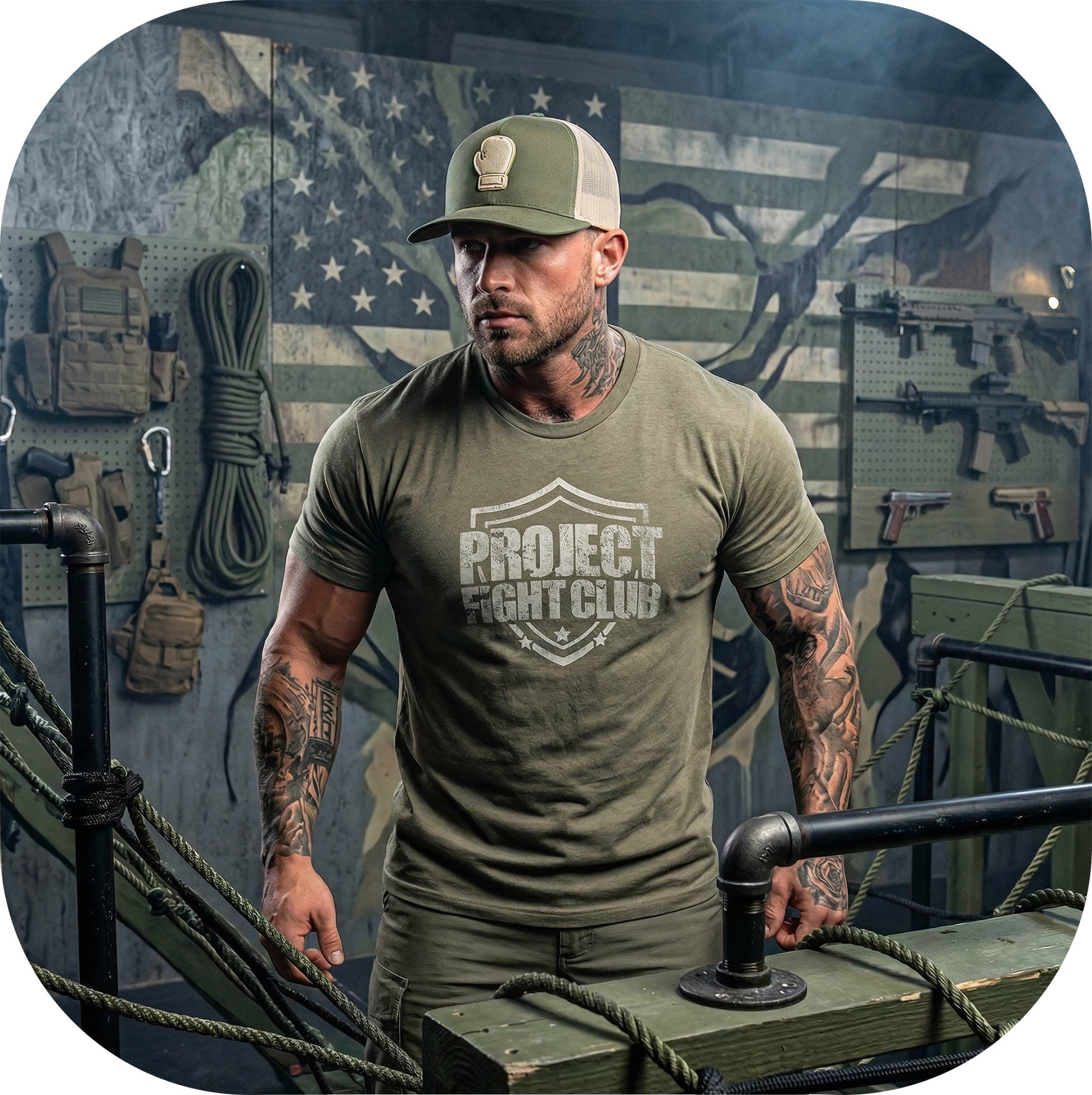 STONE GREY SHIRT - HONOR SOLDIERS & VETERANS