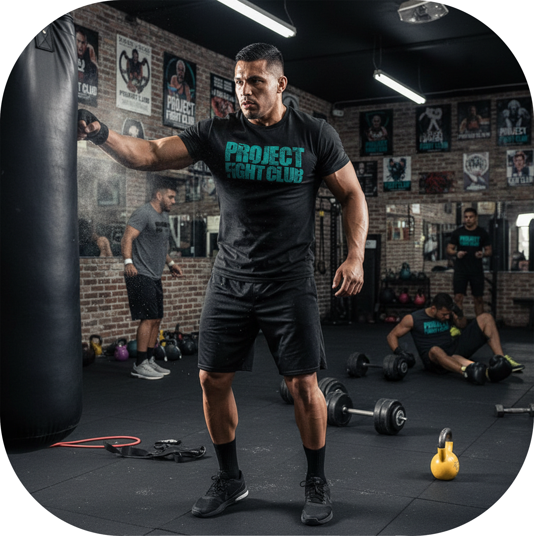 MENS BLACK T-SHIRT - FIGHT ADDICTION