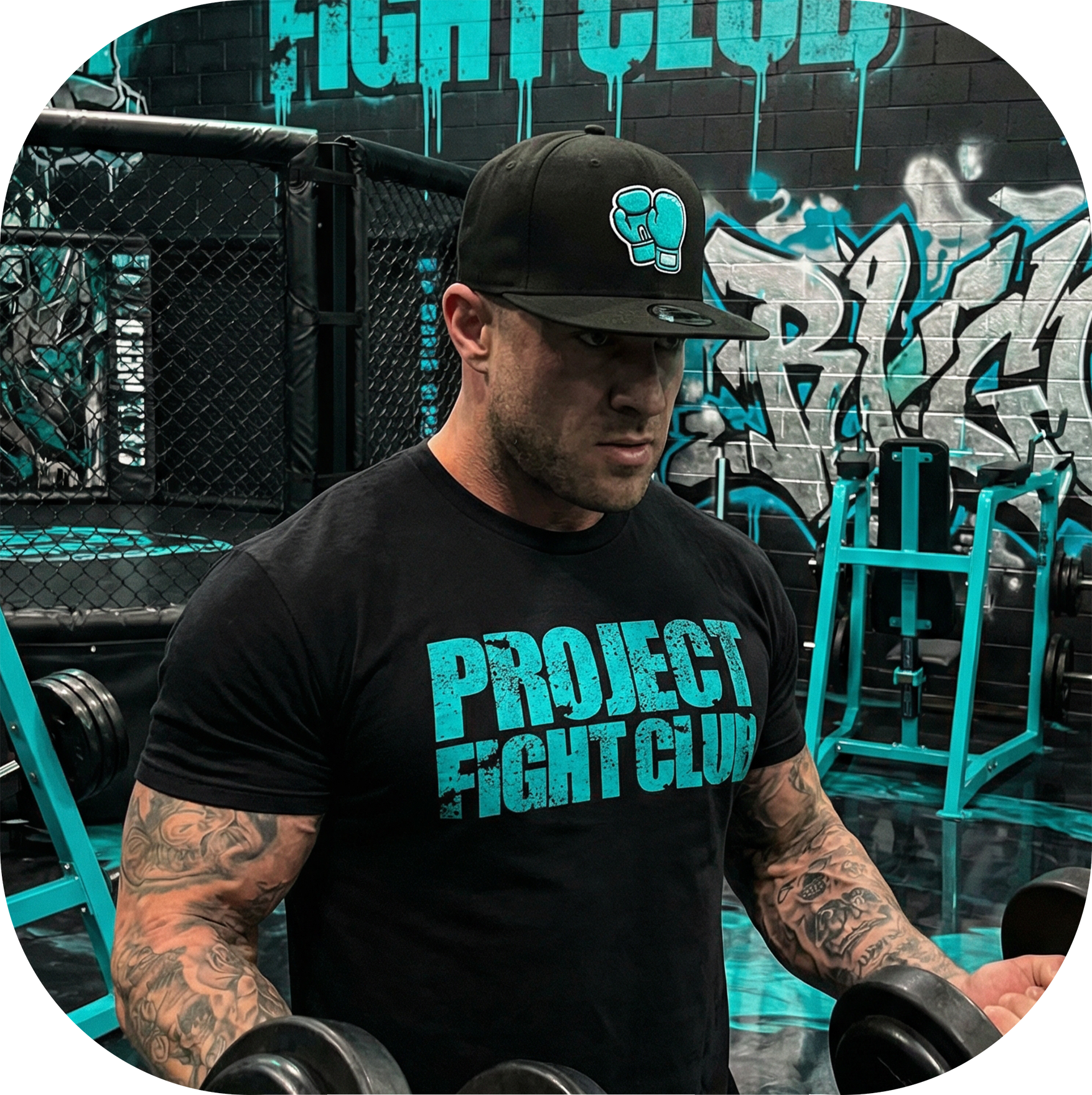 MENS BLACK T-SHIRT - FIGHT ADDICTION