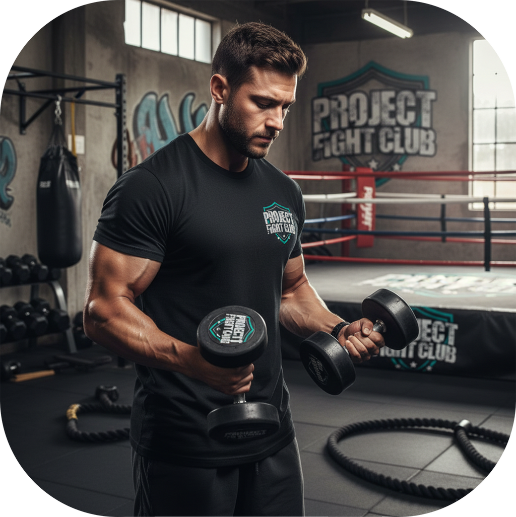 MENS BLACK T-SHIRT #3 - FIGHT ADDICTION