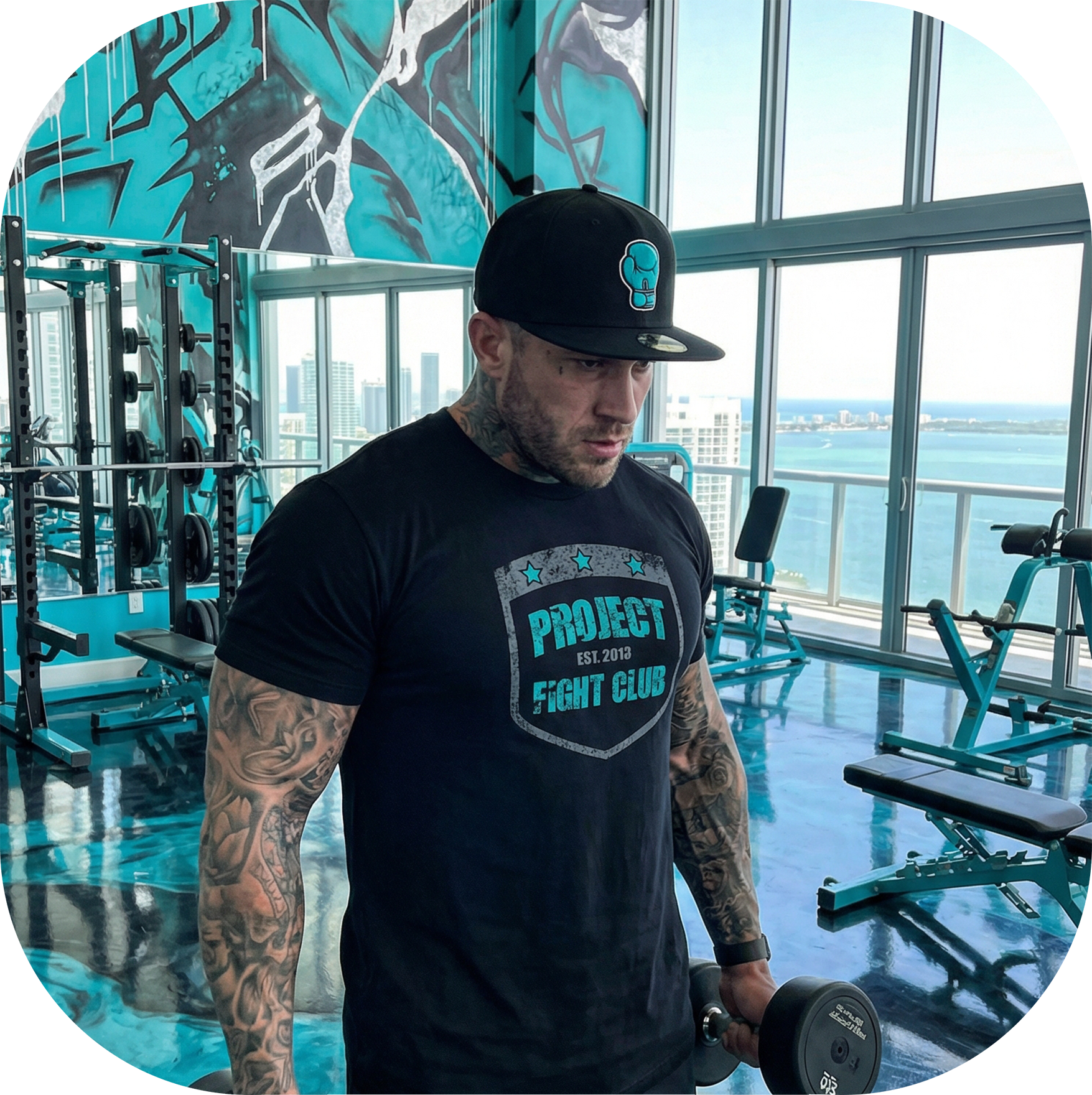 MENS BLACK T-SHIRT #5 - FIGHT ADDICTION