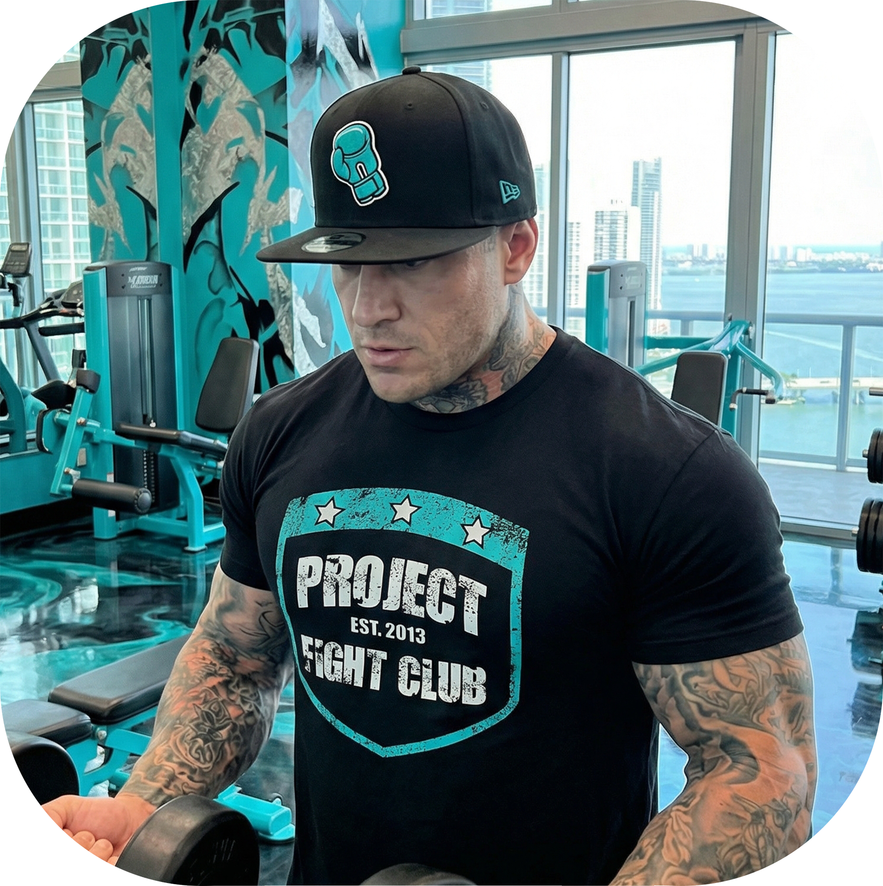 MENS BLACK T-SHIRT #6 - FIGHT ADDICTION