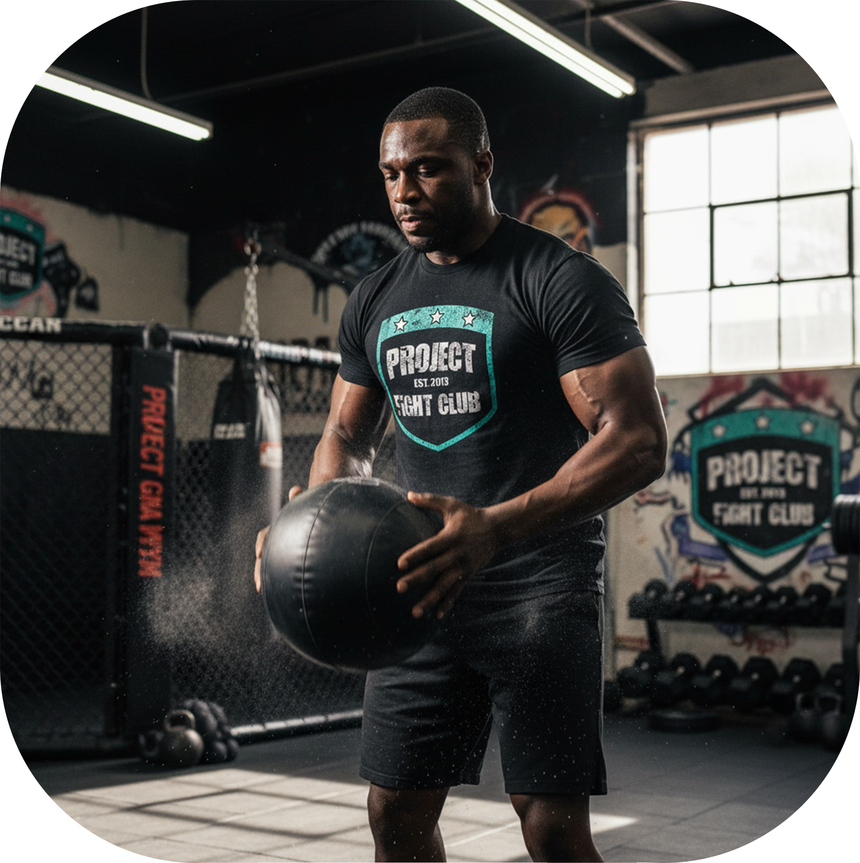 MENS BLACK T-SHIRT #6 - FIGHT ADDICTION