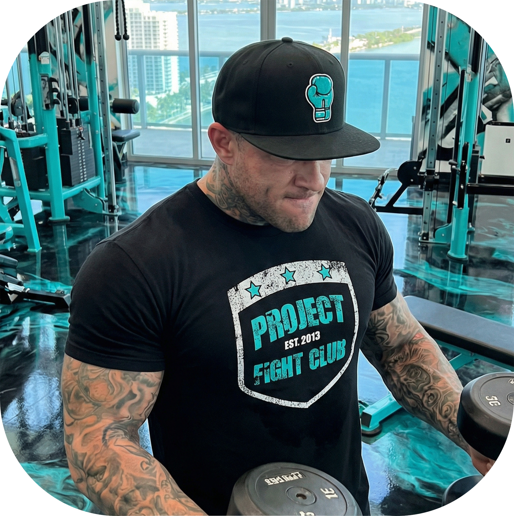 MENS BLACK T-SHIRT #7 - FIGHT ADDICTION