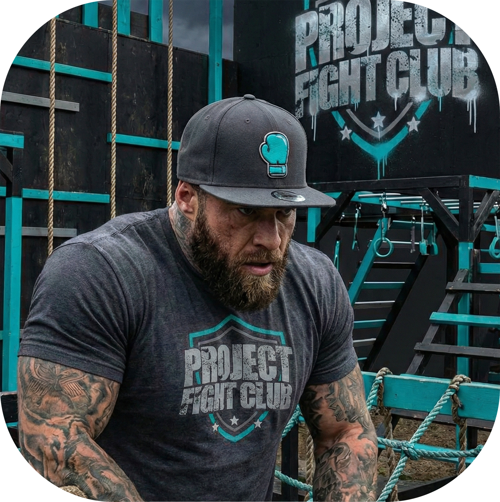 MENS CHARCOAL T-SHIRT - FIGHT ADDICTION