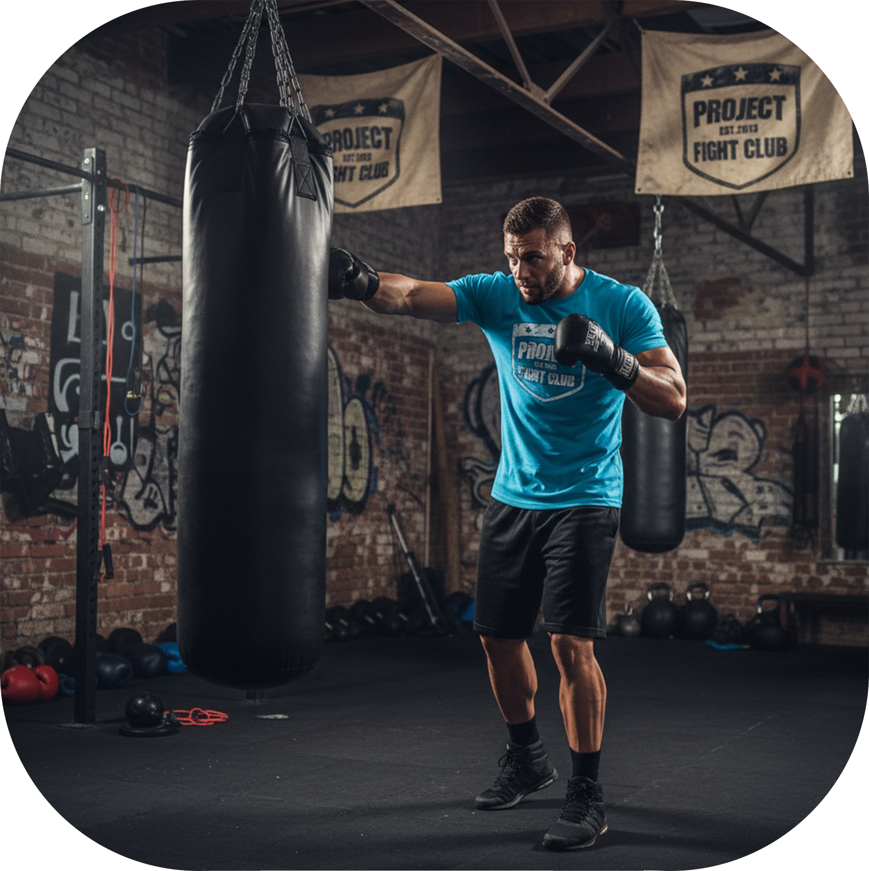 MENS TURQUOISE T-SHIRT #2 - FIGHT ADDICTION