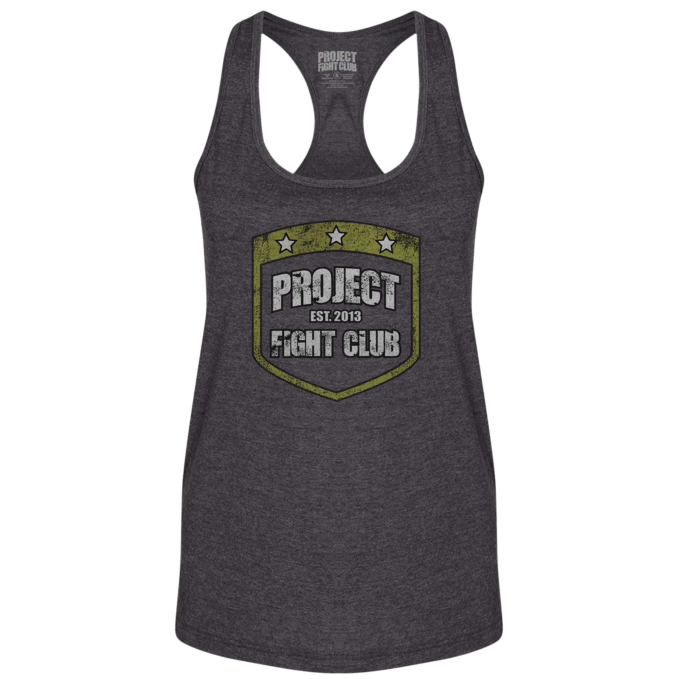 DARK GREY RACERBACK TANK - SPREAD CHRISTIANITY