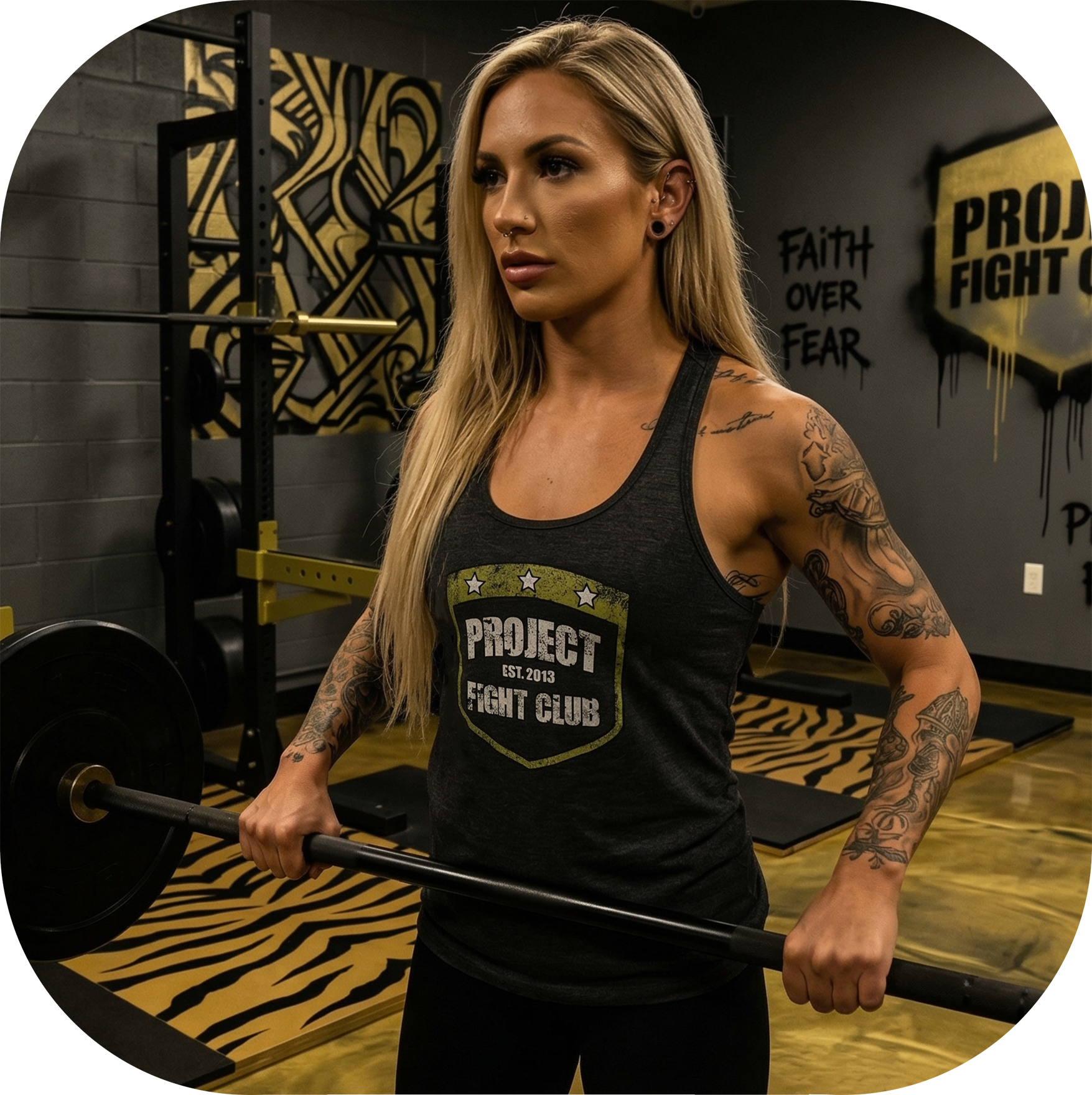 DARK GREY RACERBACK TANK - SPREAD CHRISTIANITY