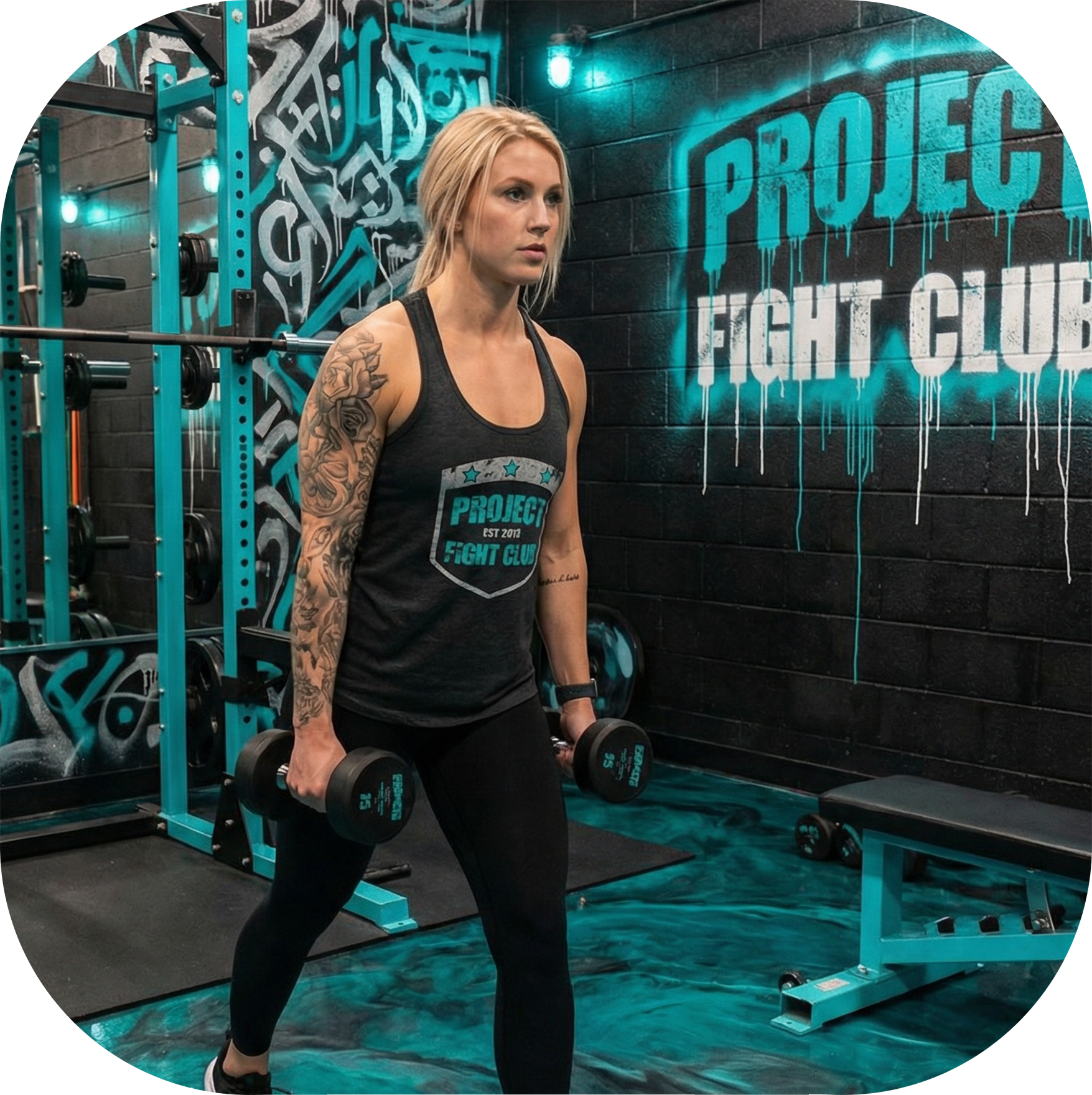 WOMENS DARK GREY RACERBACK TANK #2 - FIGHT ADDICTION