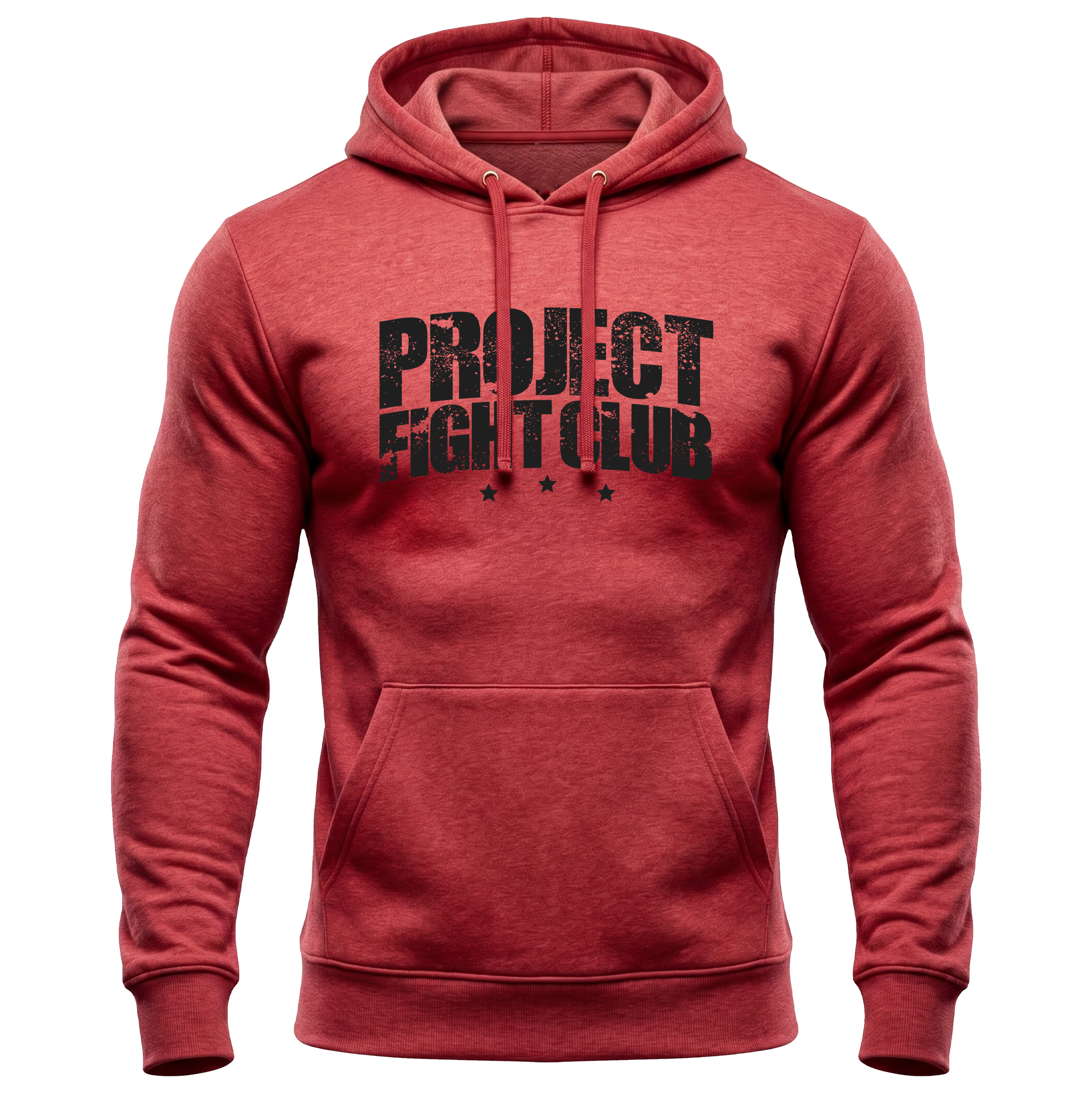 HEATHER RED MIDWEIGHT HOODIE - HONOR FIREFIGHTERS & EMTs