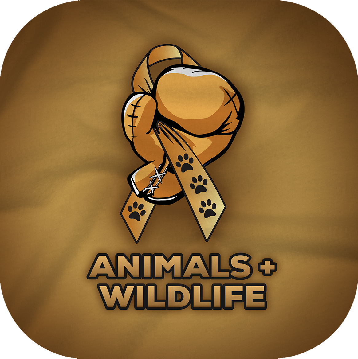 MENS BLACK LONG SLEEVE TEE - PROTECT ANIMALS & WILDLIFE