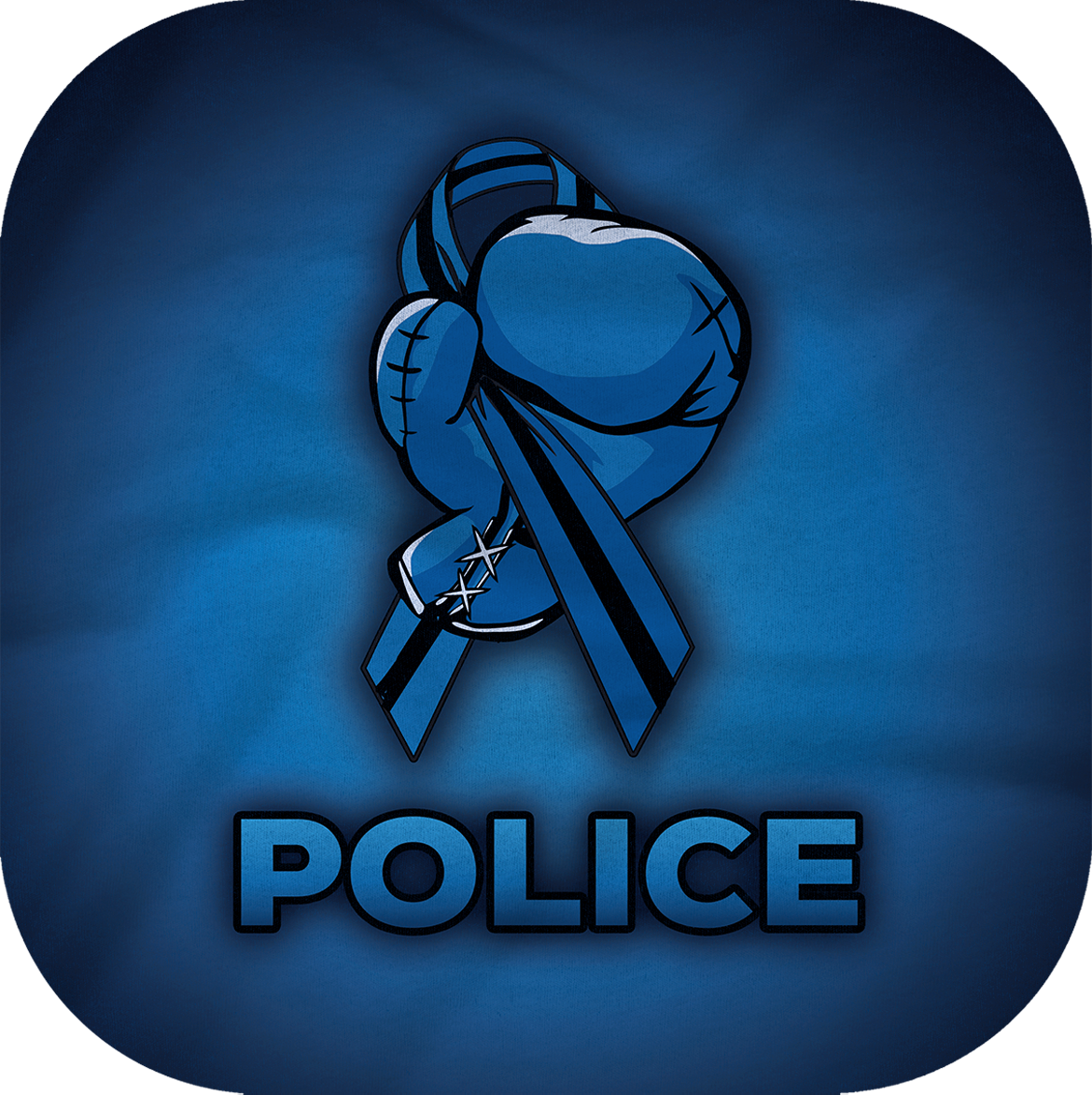 DARK BLUE HEAVYWEIGHT HOODIE - SUPPORT POLICE