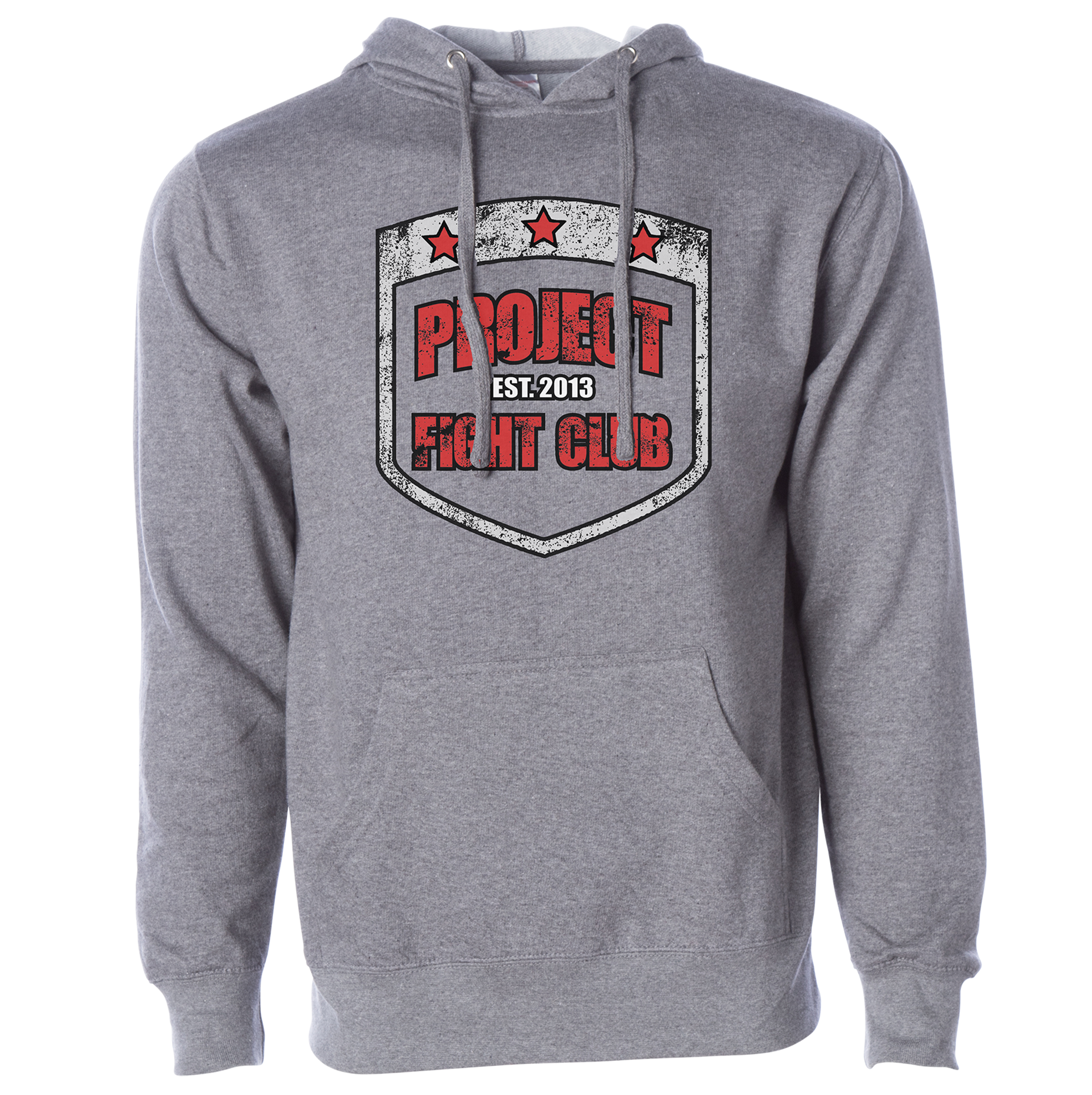 GREY MIDWEIGHT HOODIE 2 - HONOR FIREFIGHTERS & EMTs