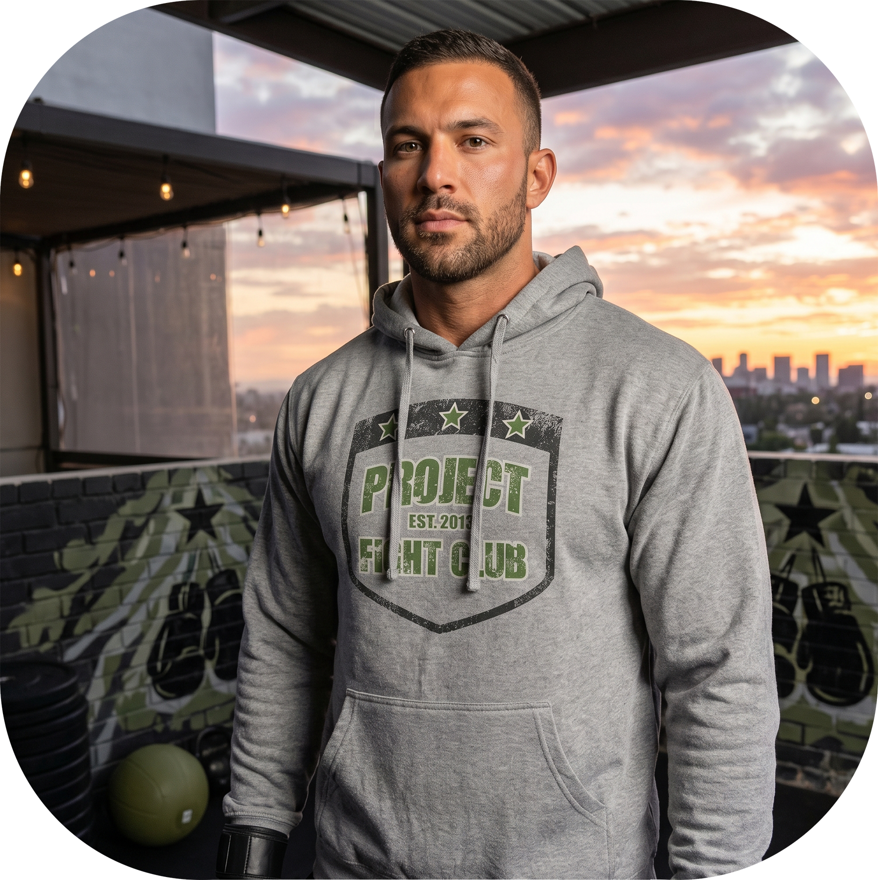 GREY MIDWEIGHT HOODIE - HONOR SOLDIERS & VETERANS