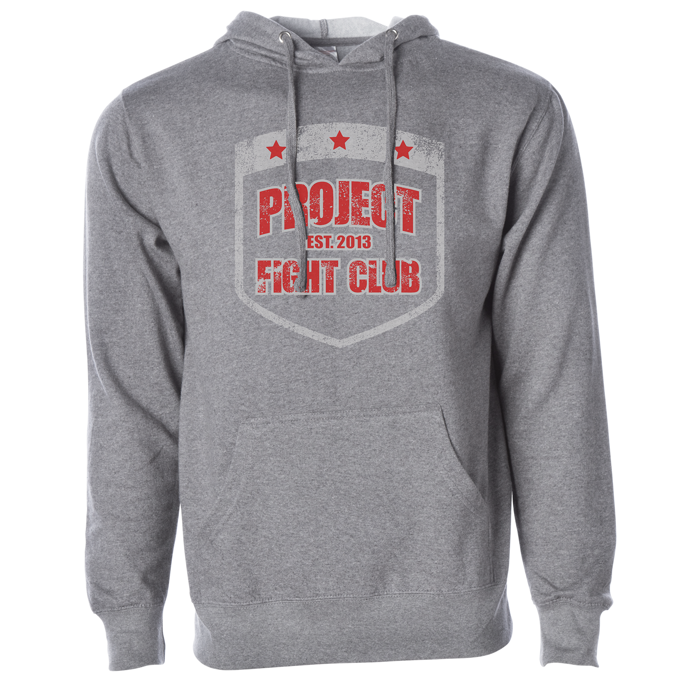 GREY MIDWEIGHT HOODIE - HONOR FIREFIGHTERS & EMTs