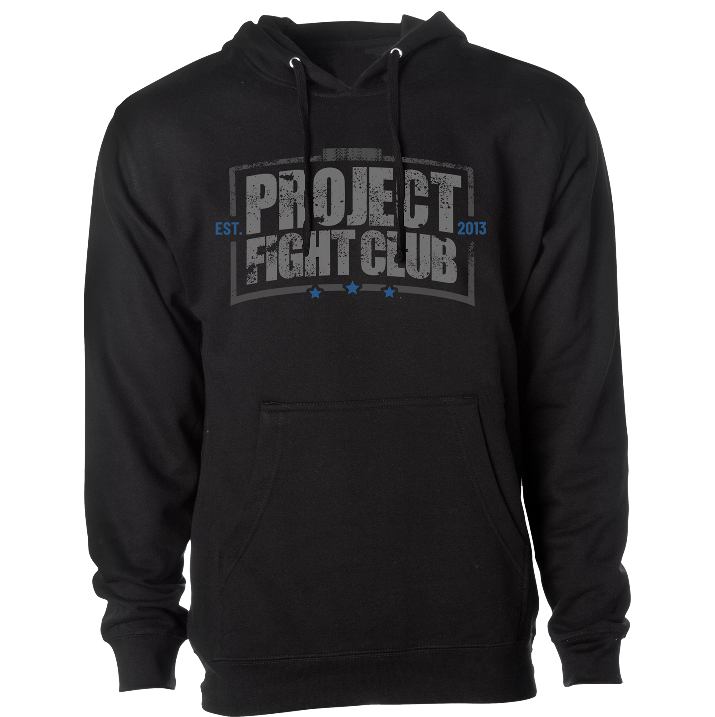 BLACK MIDWEIGHT HOODIE - SUPPORT POLICE
