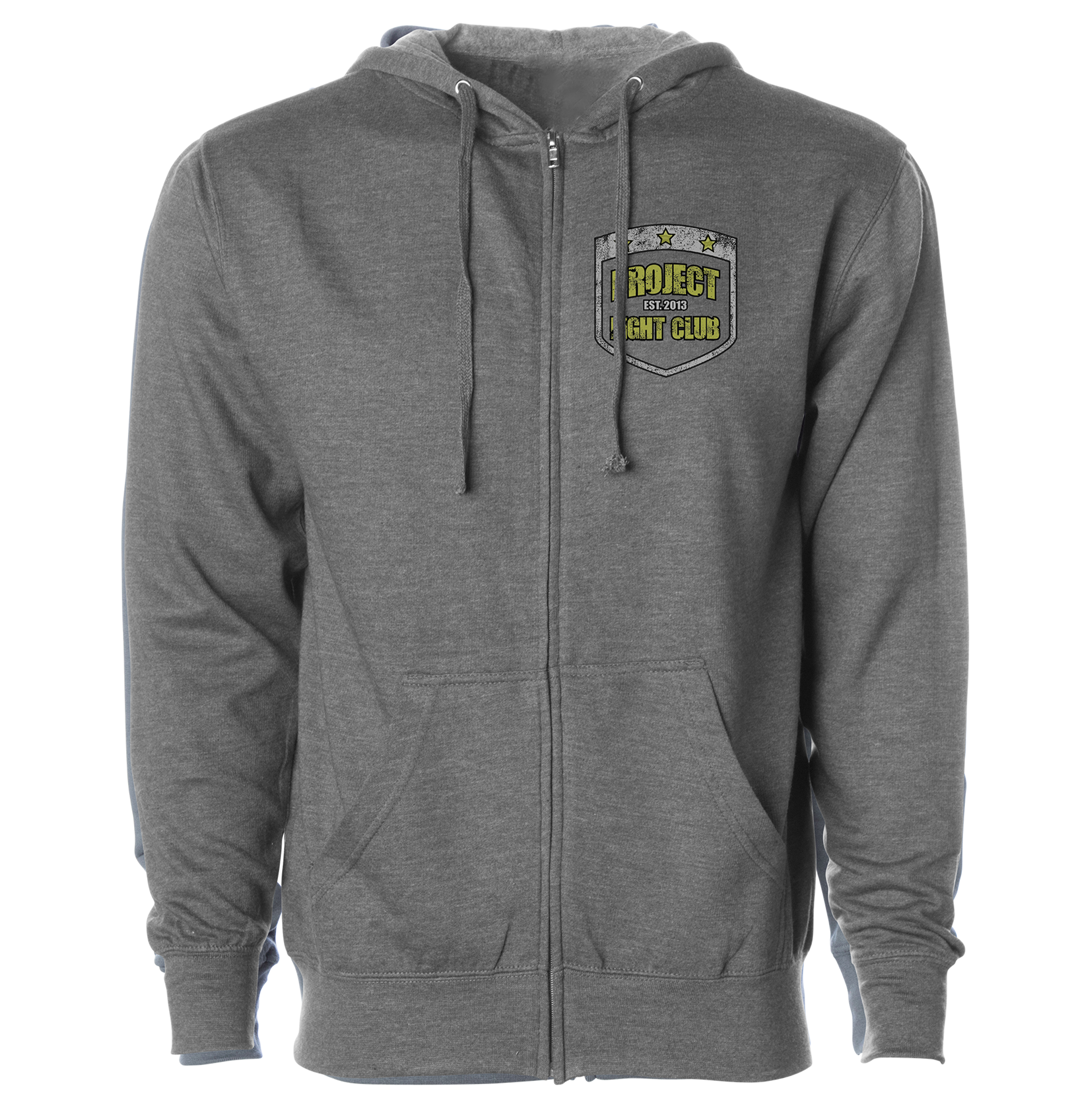 GUNMETAL MIDWEIGHT ZIP HOODIE - SPREAD CHRISTIANITY