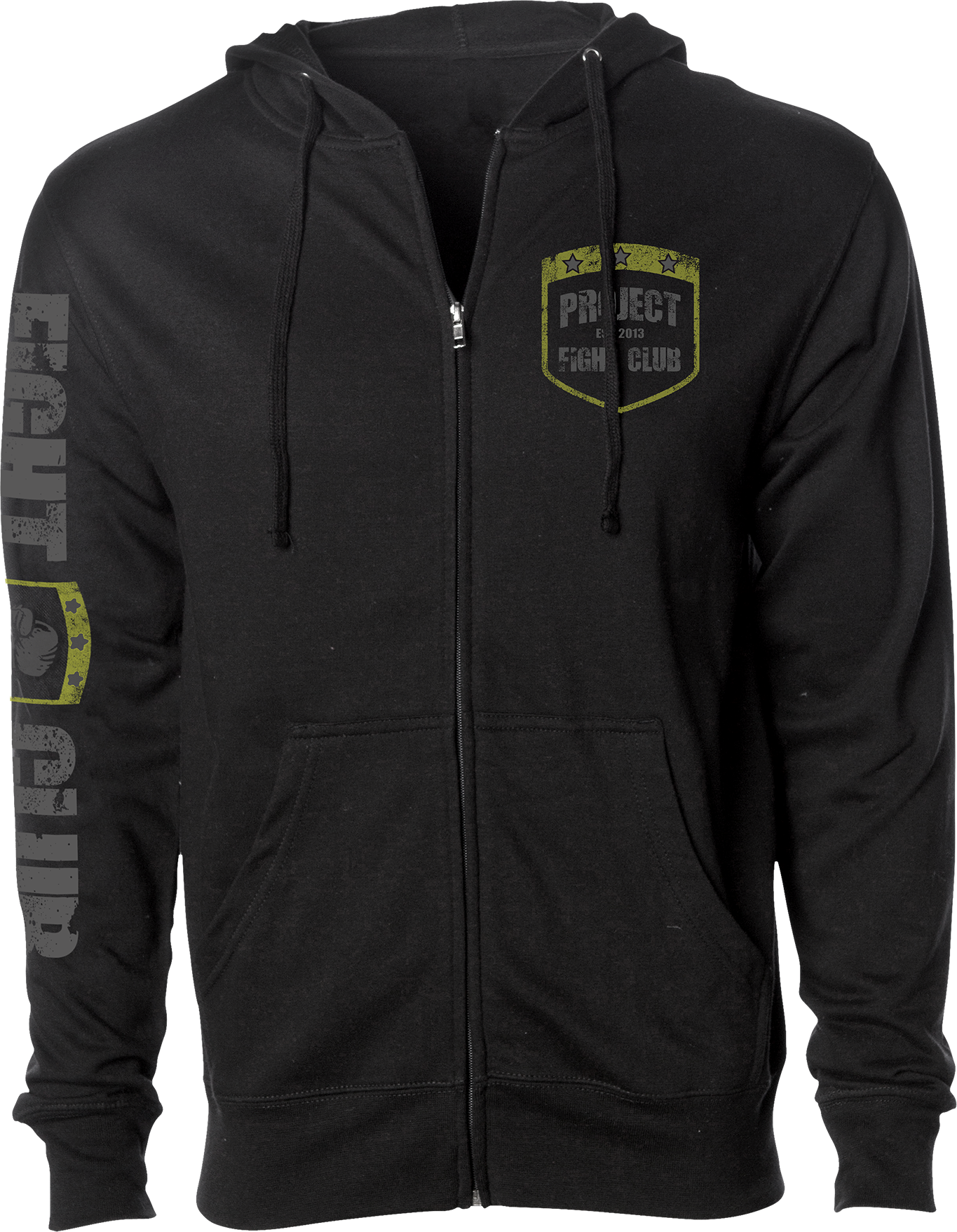 BLACK MIDWEIGHT ZIP HOODIE - SPREAD CHRISTIANITY