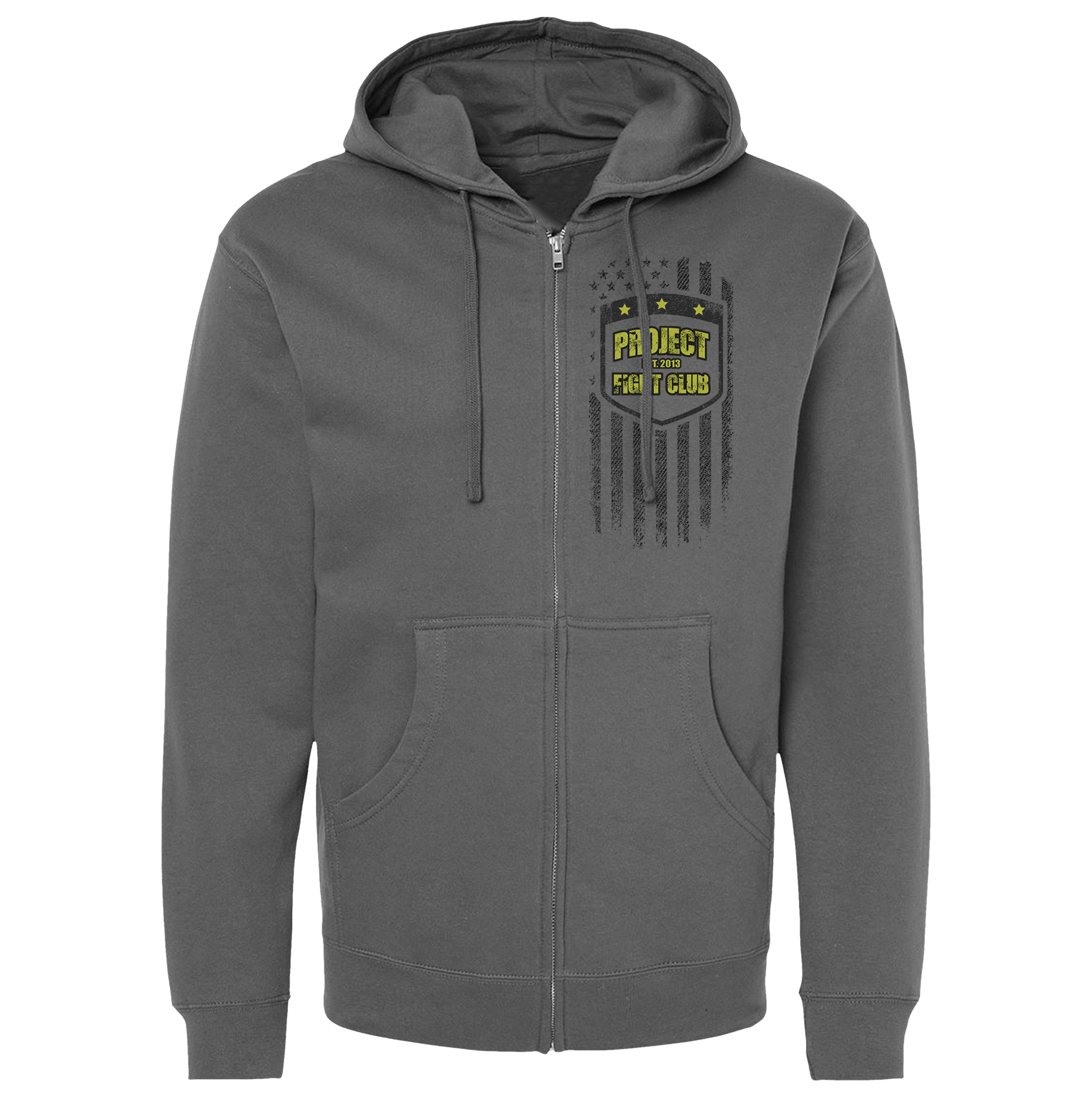 CHARCOAL MIDWEIGHT ZIP HOODIE - SPREAD CHRISTIANITY