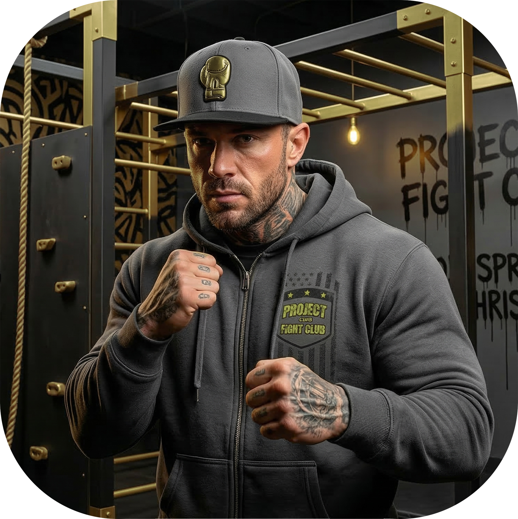 GUNMETAL MIDWEIGHT ZIP HOODIE - SPREAD CHRISTIANITY
